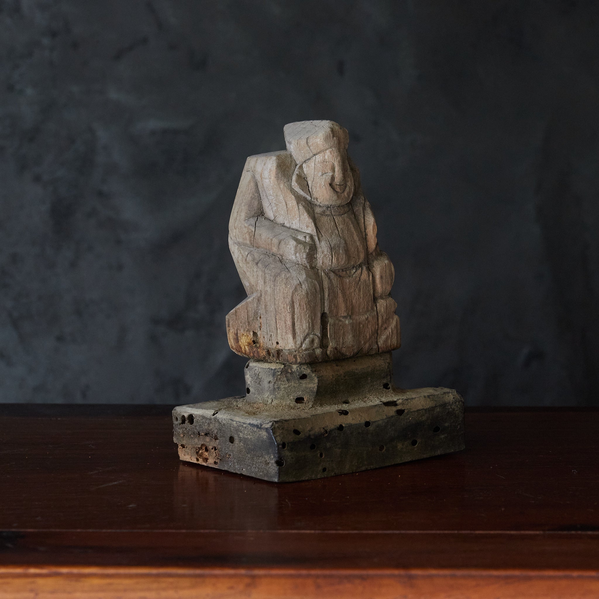 ESTATUA DE DAIKOKUTEN DE MADERA, Período Edo(1603–1867 d. C.)