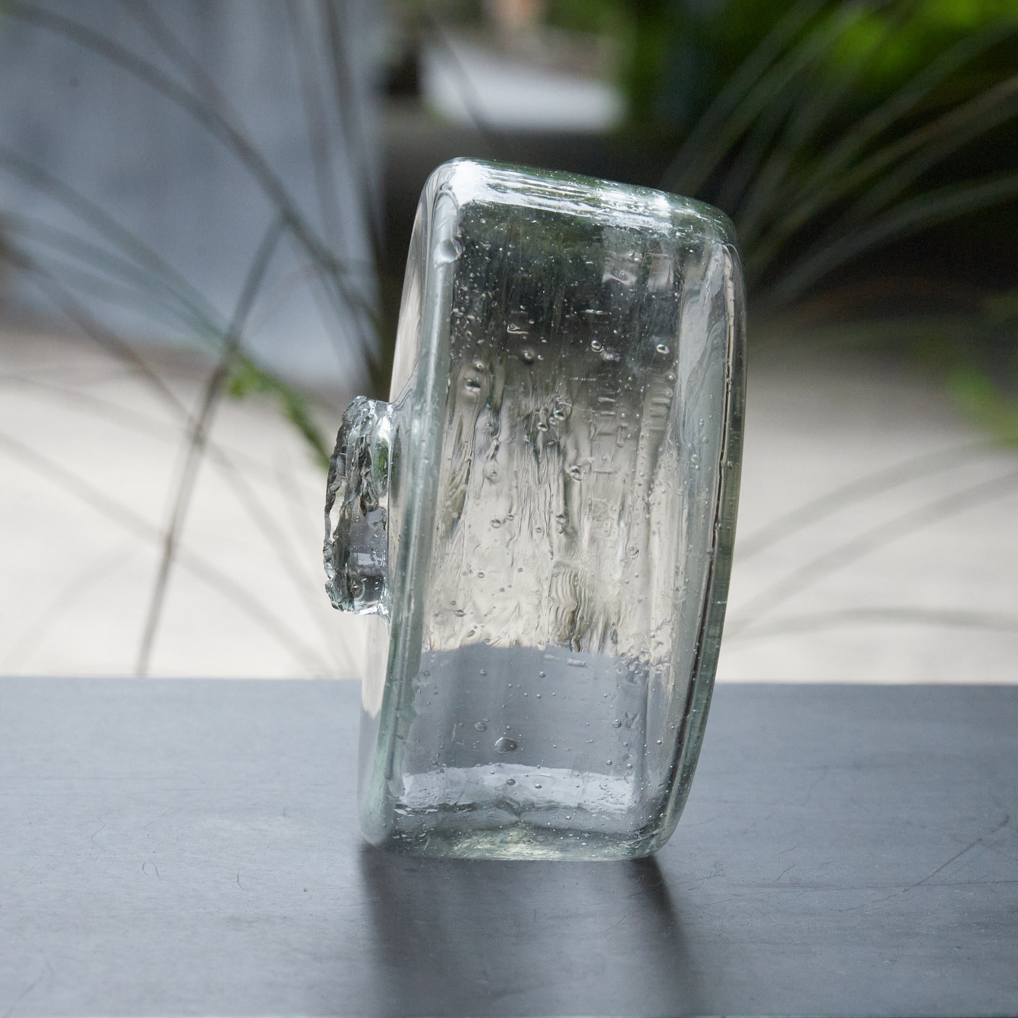 KLEINE GEWELLTGLÄSERNE FLASCHE, Taisho-Zeit(1912–1926 n. Chr.)