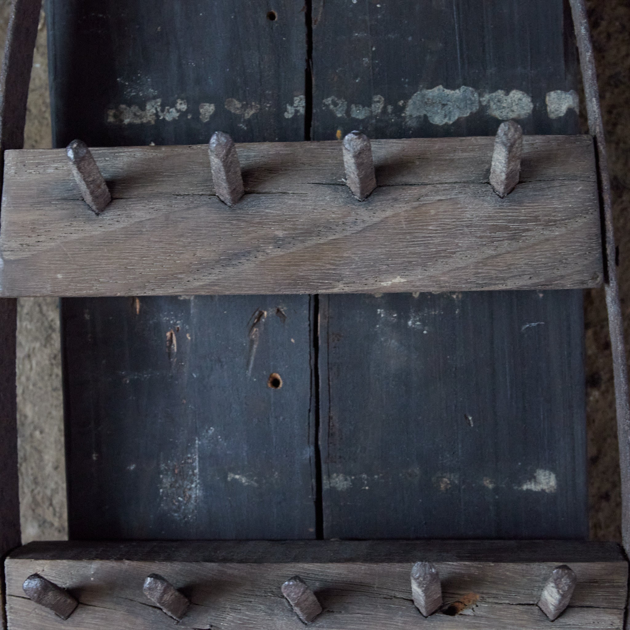 WALL HANGING OF IRON AND OLD WOOD, Taisho Period(1912–1926CE)