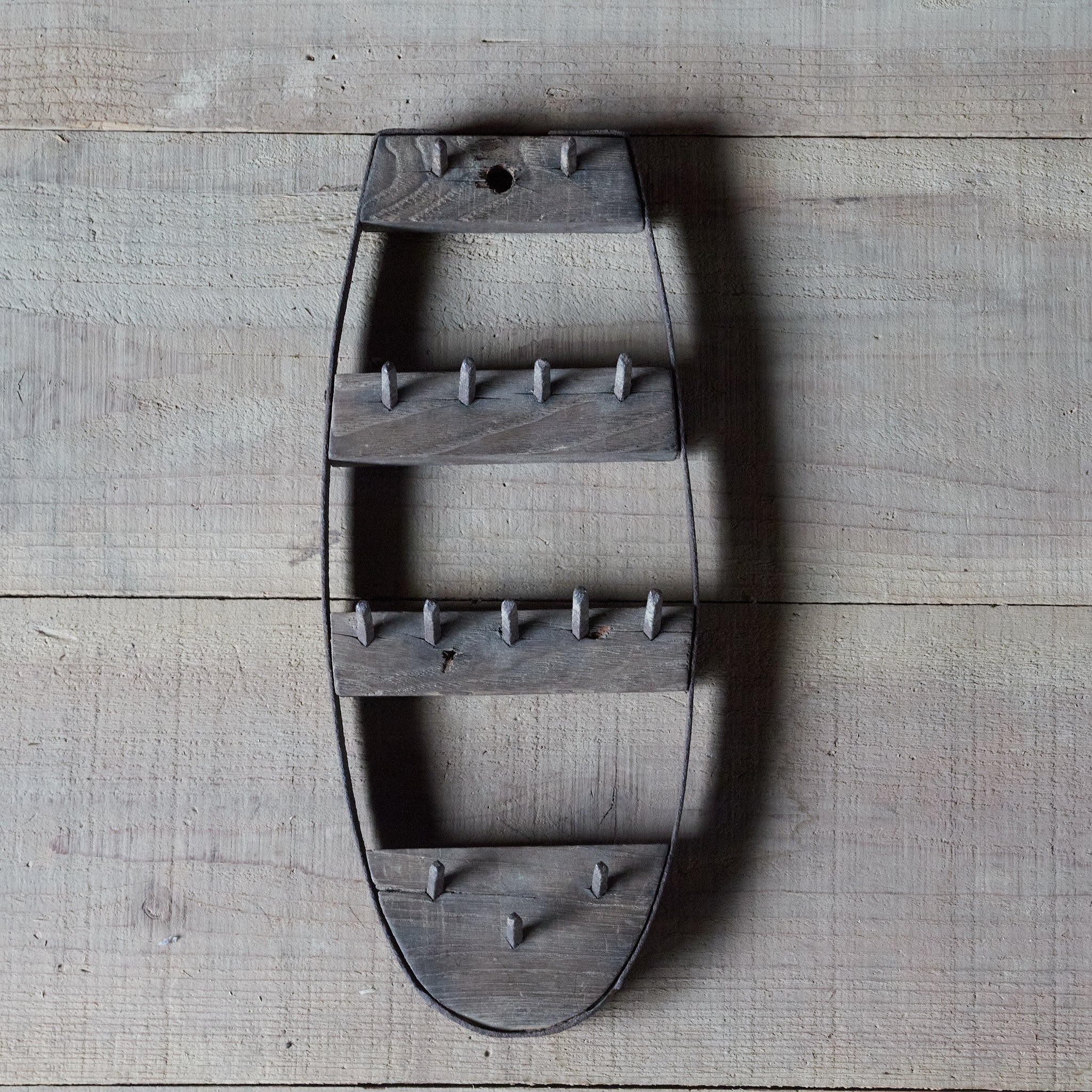 WALL HANGING OF IRON AND OLD WOOD, Taisho Period(1912–1926CE)