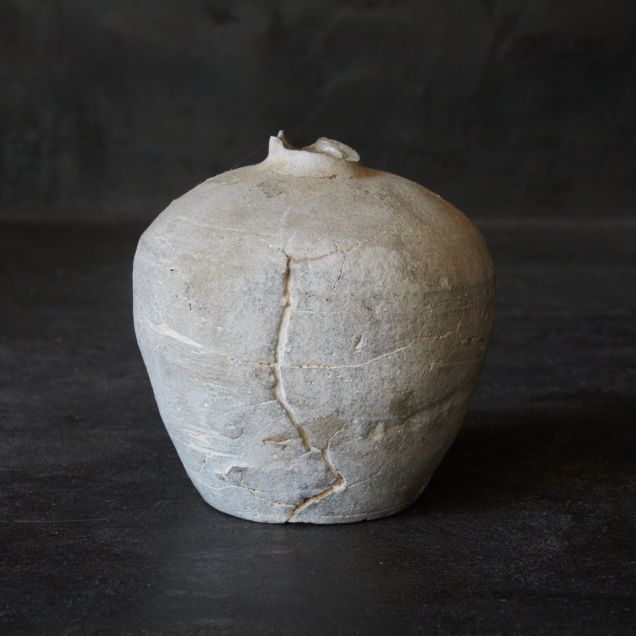 SMALL JAR, Ko-Seto, ash-glazed, Kamakura Period(1185–1333CE)