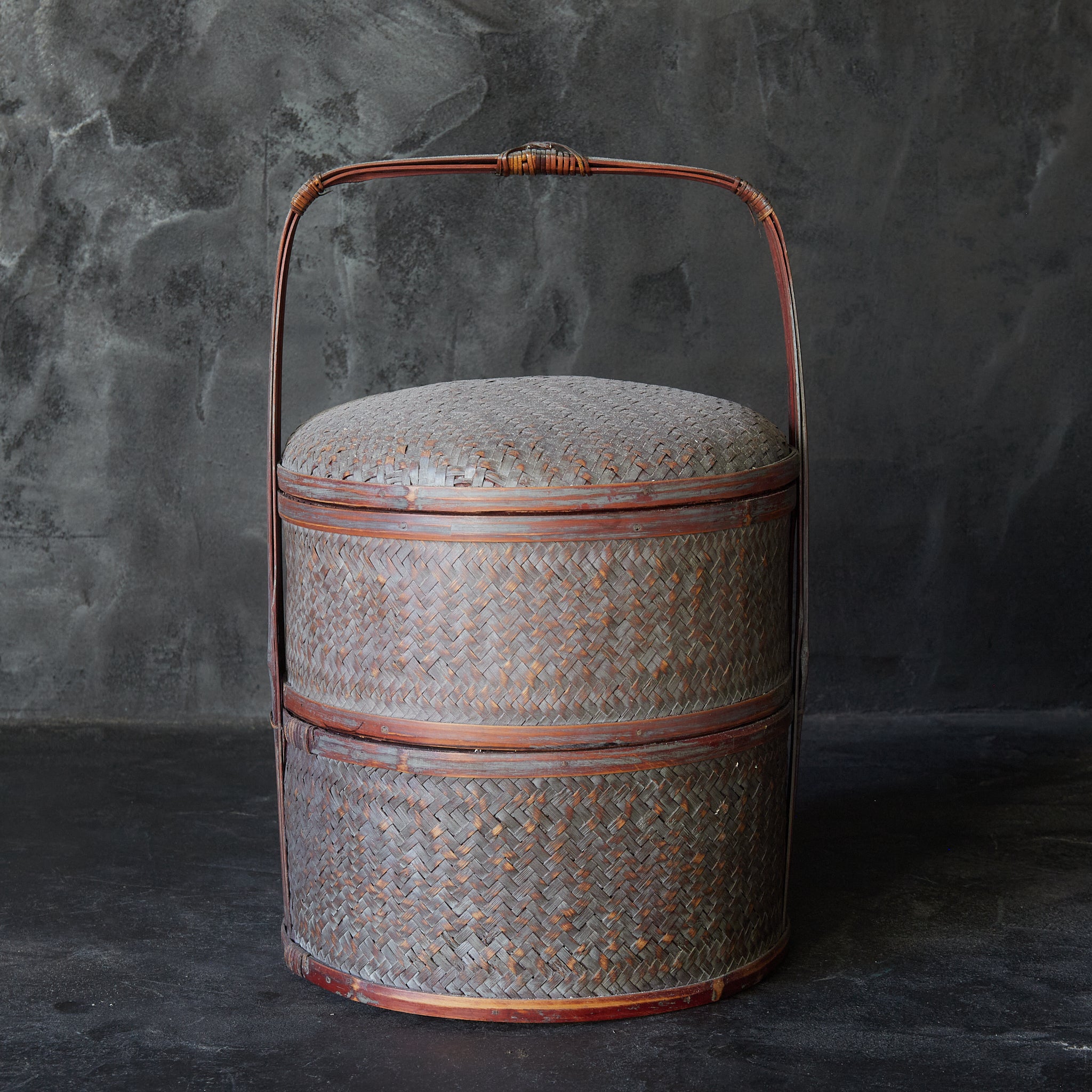 CESTA DE TÉ DE BAMBÚ, Período Meiji(1868–1912 d. C.)