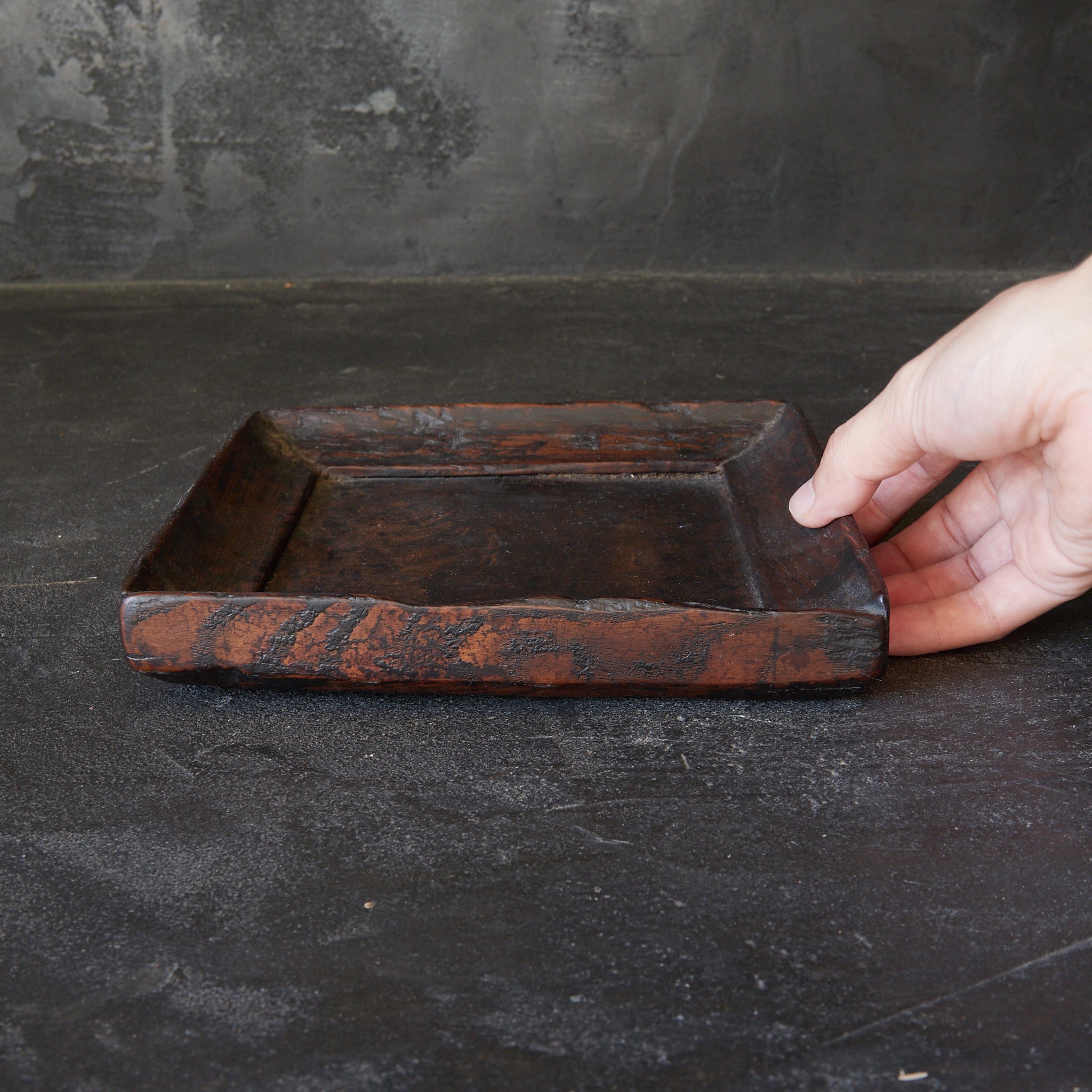 WOODEN SQUARE SENCHA TRAY, a5, Joseon Dynasty(1392–1897CE)