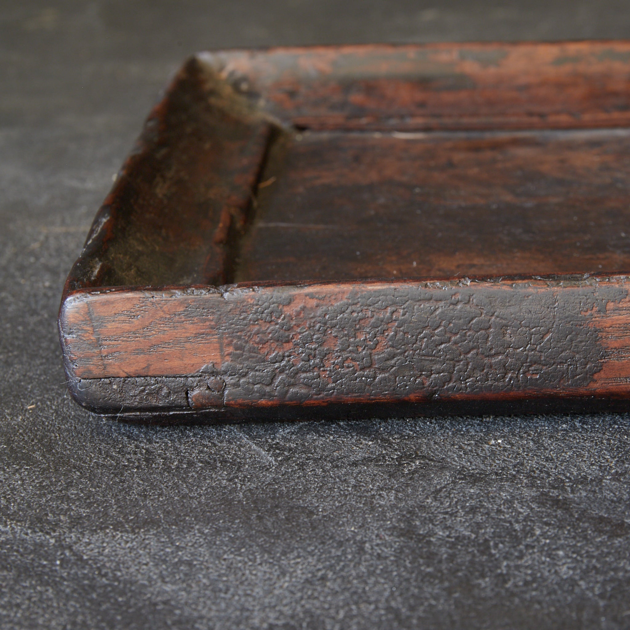 BANDEJA CUADRADA PARA SENCHA DE MADERA, a5, Dinastía Joseon(1392–1897 d. C.)