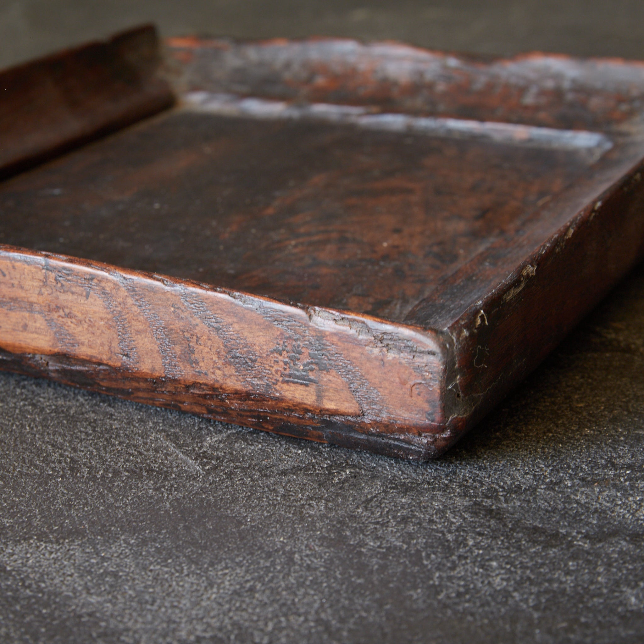 BANDEJA CUADRADA PARA SENCHA DE MADERA, a5, Dinastía Joseon(1392–1897 d. C.)