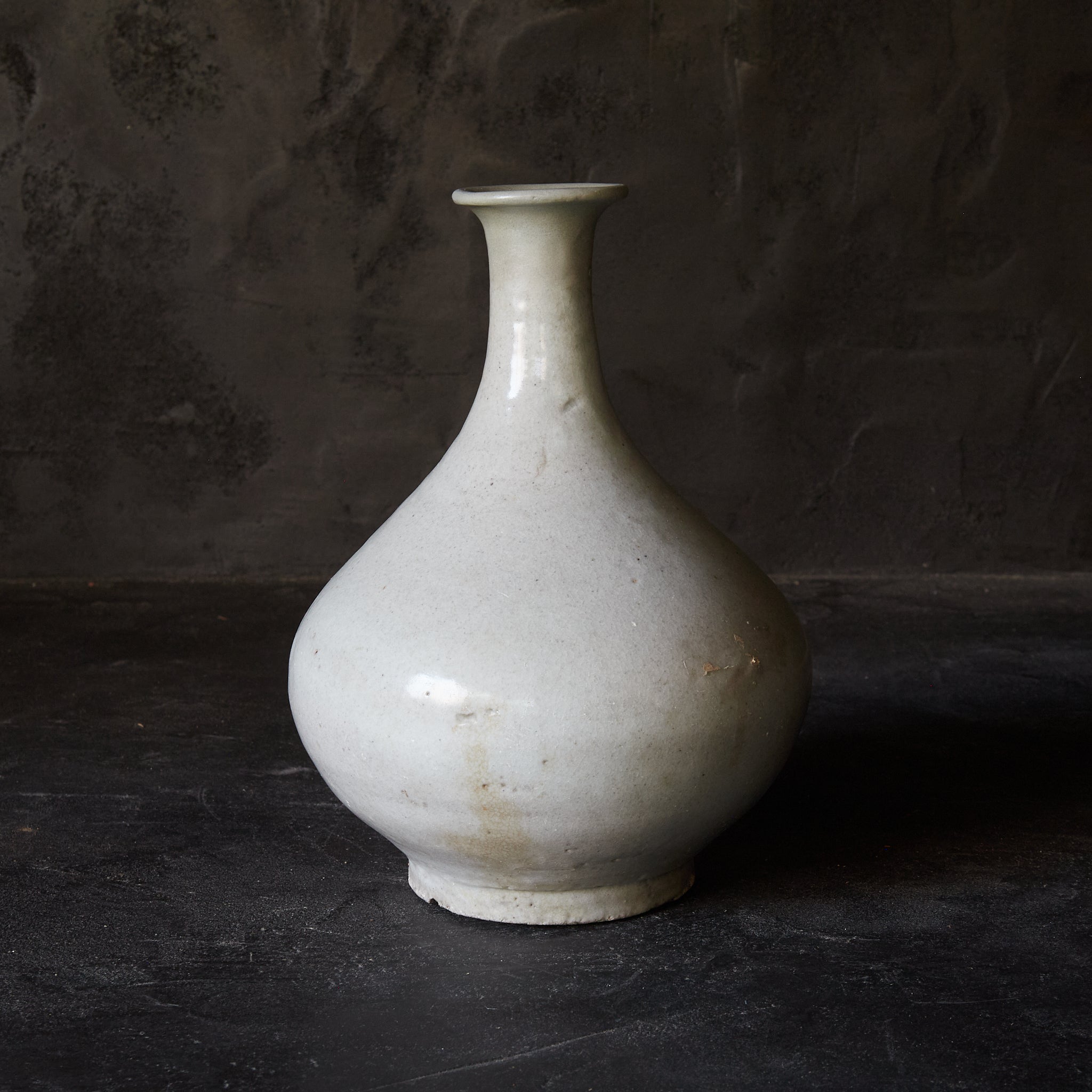 TURNIP-SHAPED BOTTLE, White porcelain, Joseon Dynasty(1392–1897CE)