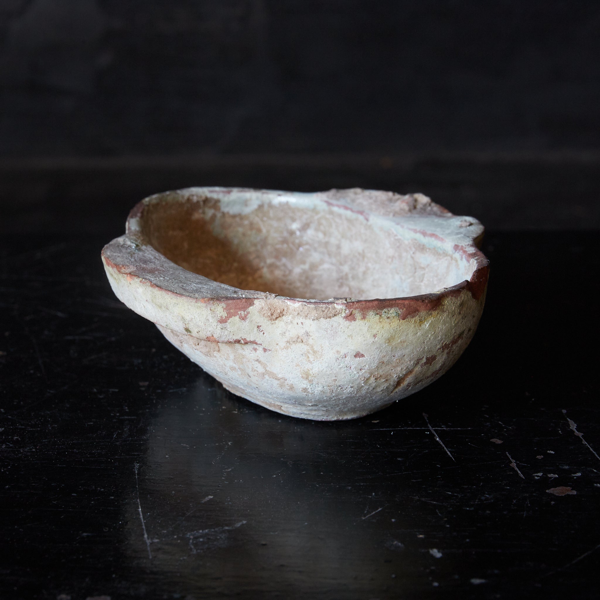 COPA DE OREJAS, Vidriado verde iridiscente, Dinastía Han(206 a. C.–220 d. C.)