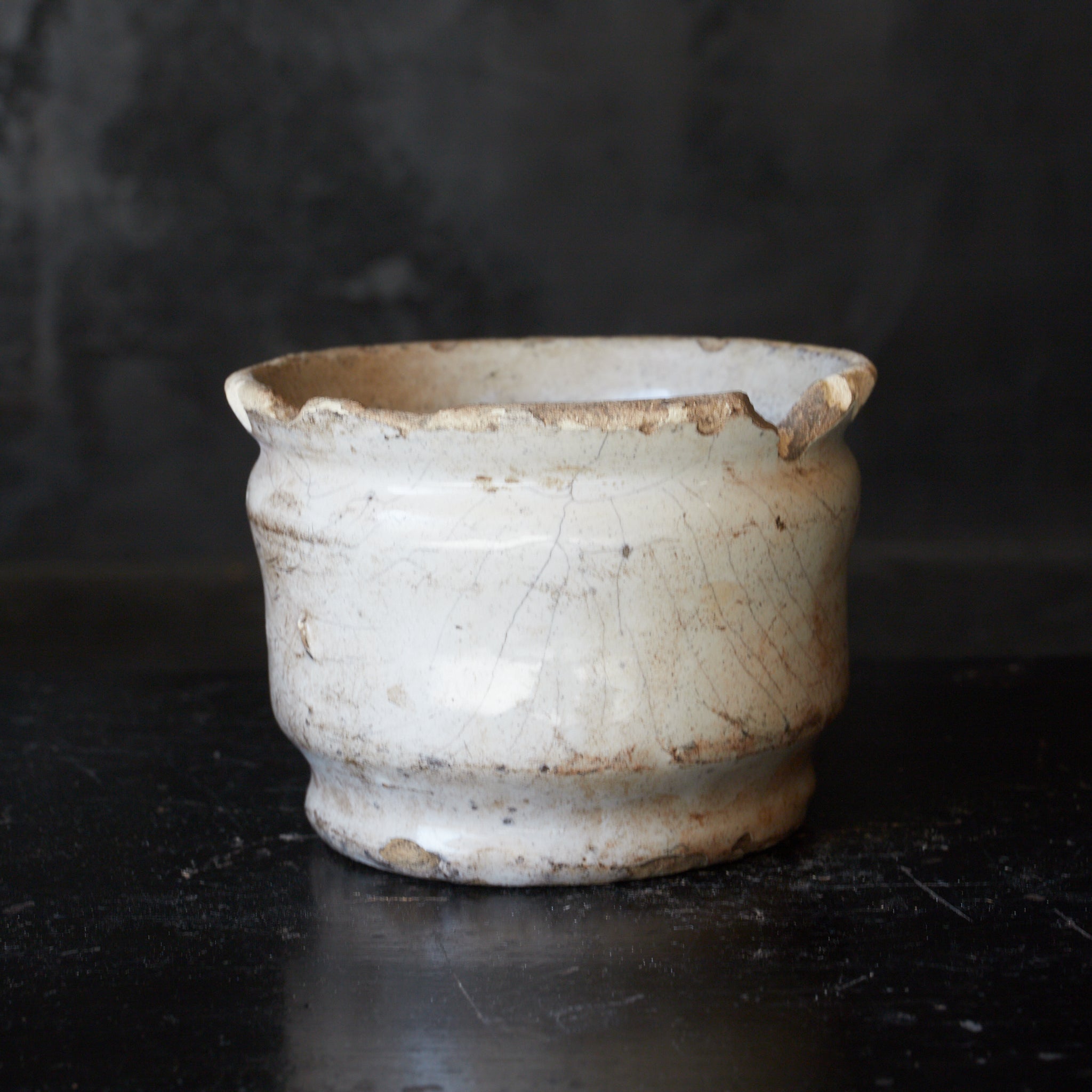 SMALL JAR, Delftware, white-glazed, 6, Dutch Antique, Early Modern Period(16th–19th centuries)
