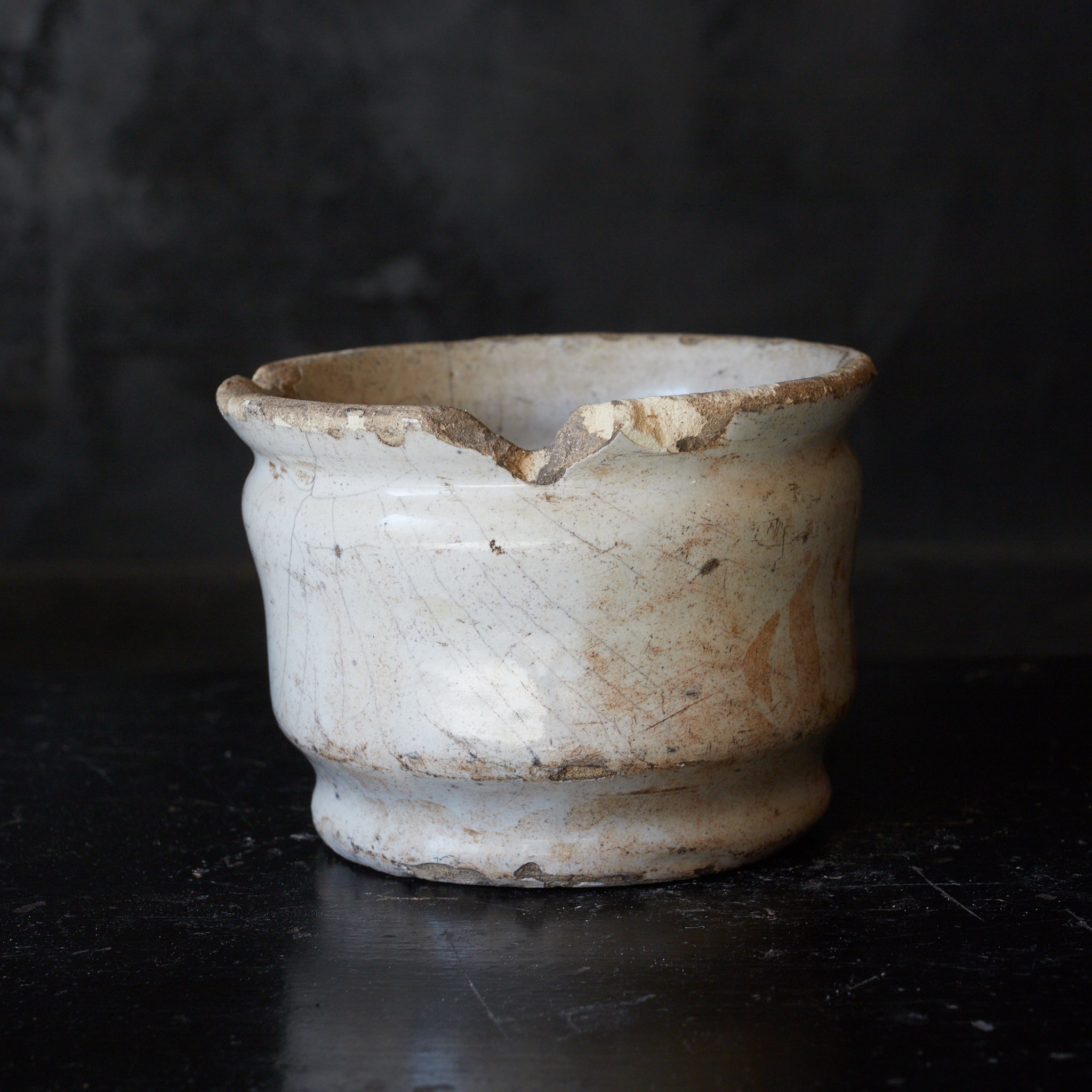 SMALL JAR, Delftware, white-glazed, 6, Dutch Antique, Early Modern Period(16th–19th centuries)