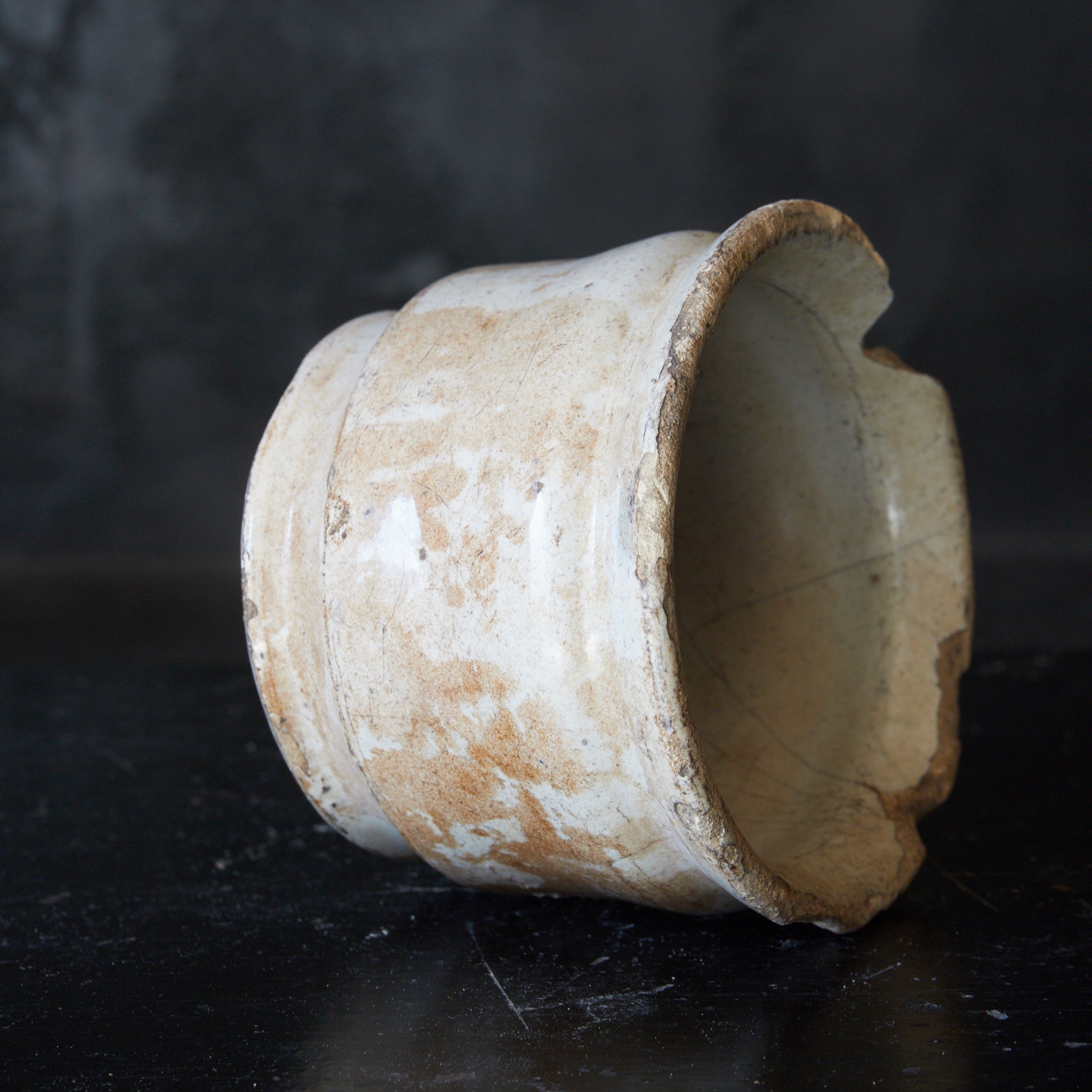 KLEINES GEFÄSS, Delfter Ware, weiß glasiert, 6, Niederländische Antiquität, Frühe Neuzeit(16.–19. Jahrhundert)