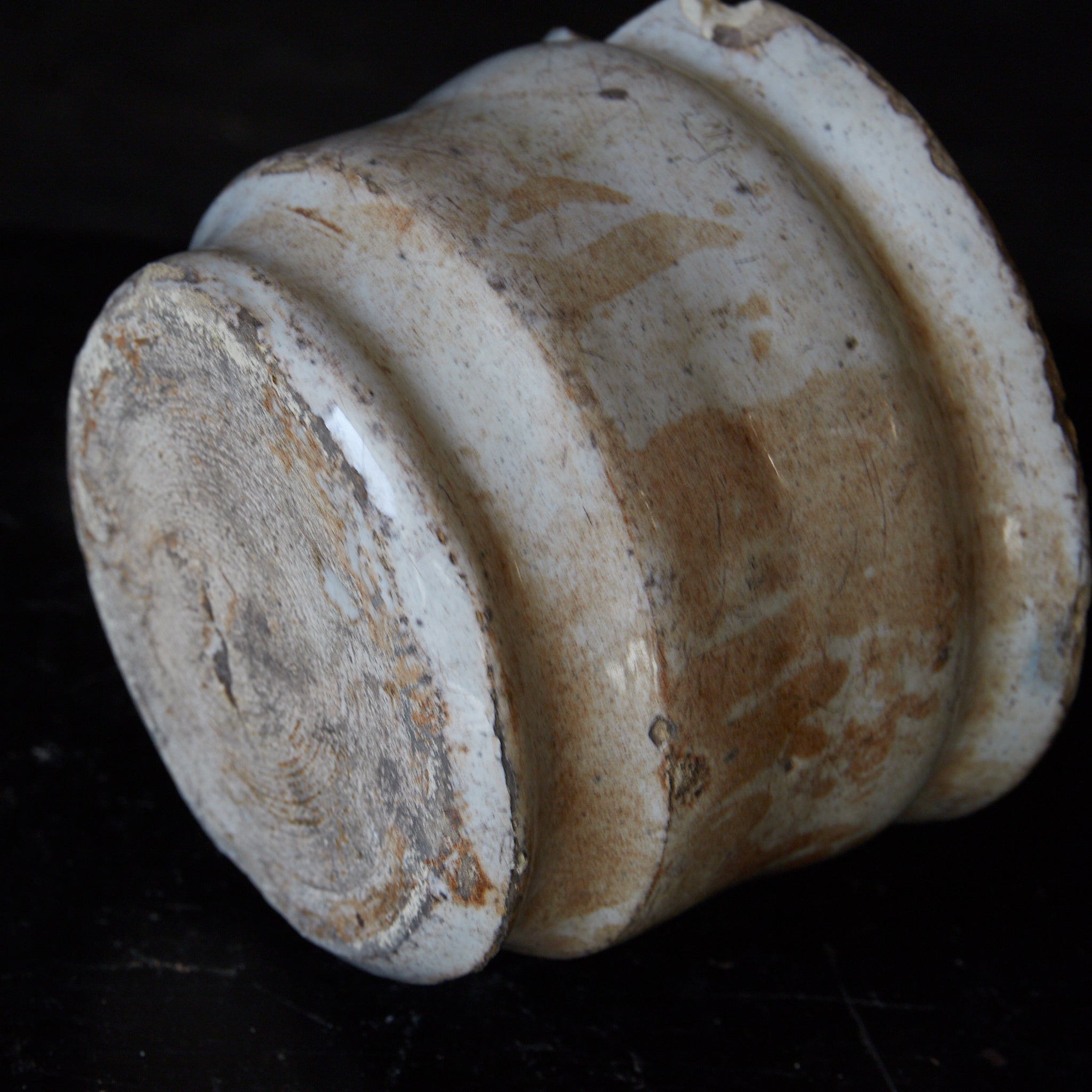 KLEINES GEFÄSS, Delfter Ware, weiß glasiert, 6, Niederländische Antiquität, Frühe Neuzeit(16.–19. Jahrhundert)
