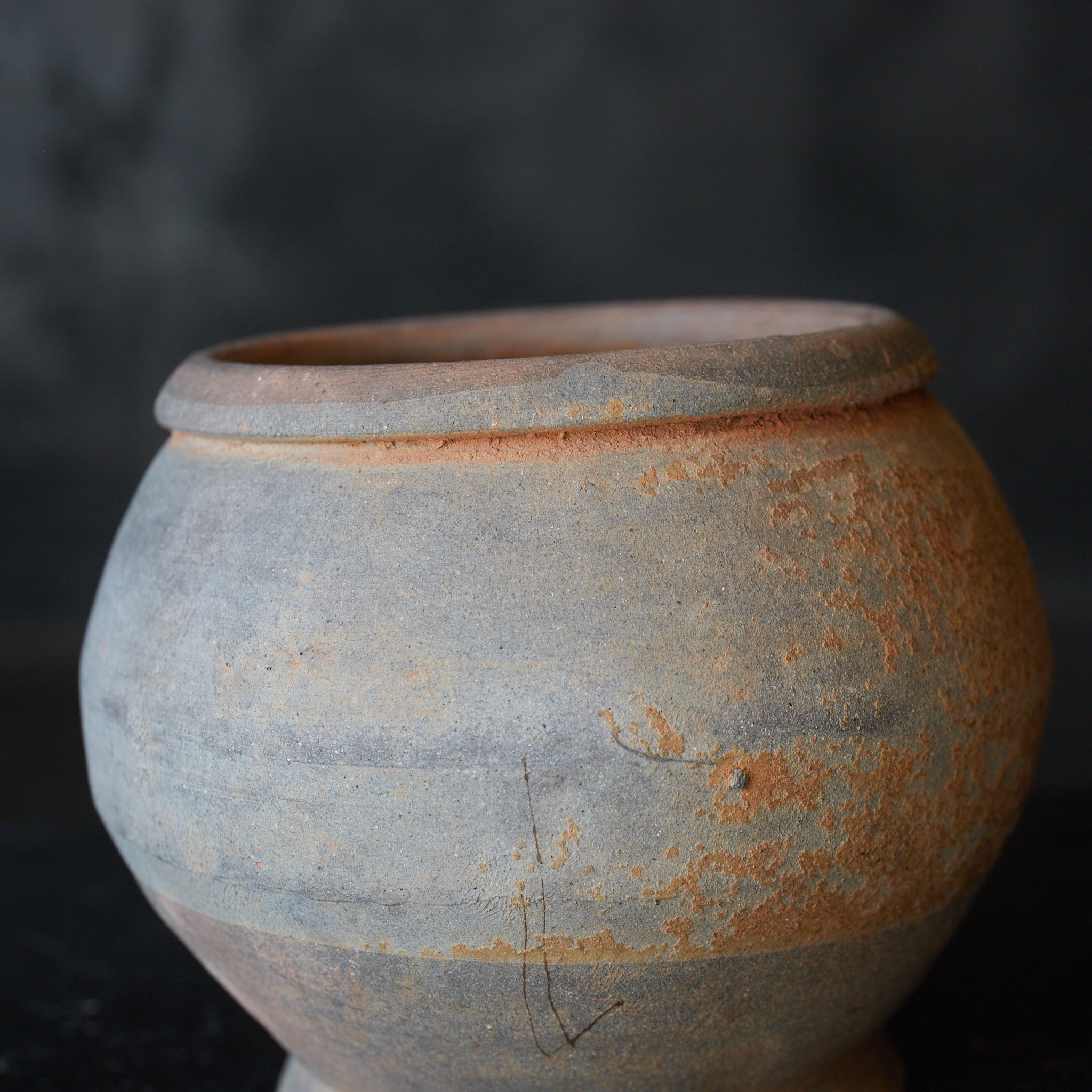 JARRA, horno Yuezhou, vidriado amarillo, Dinastía Tang(618–907 d. C.)