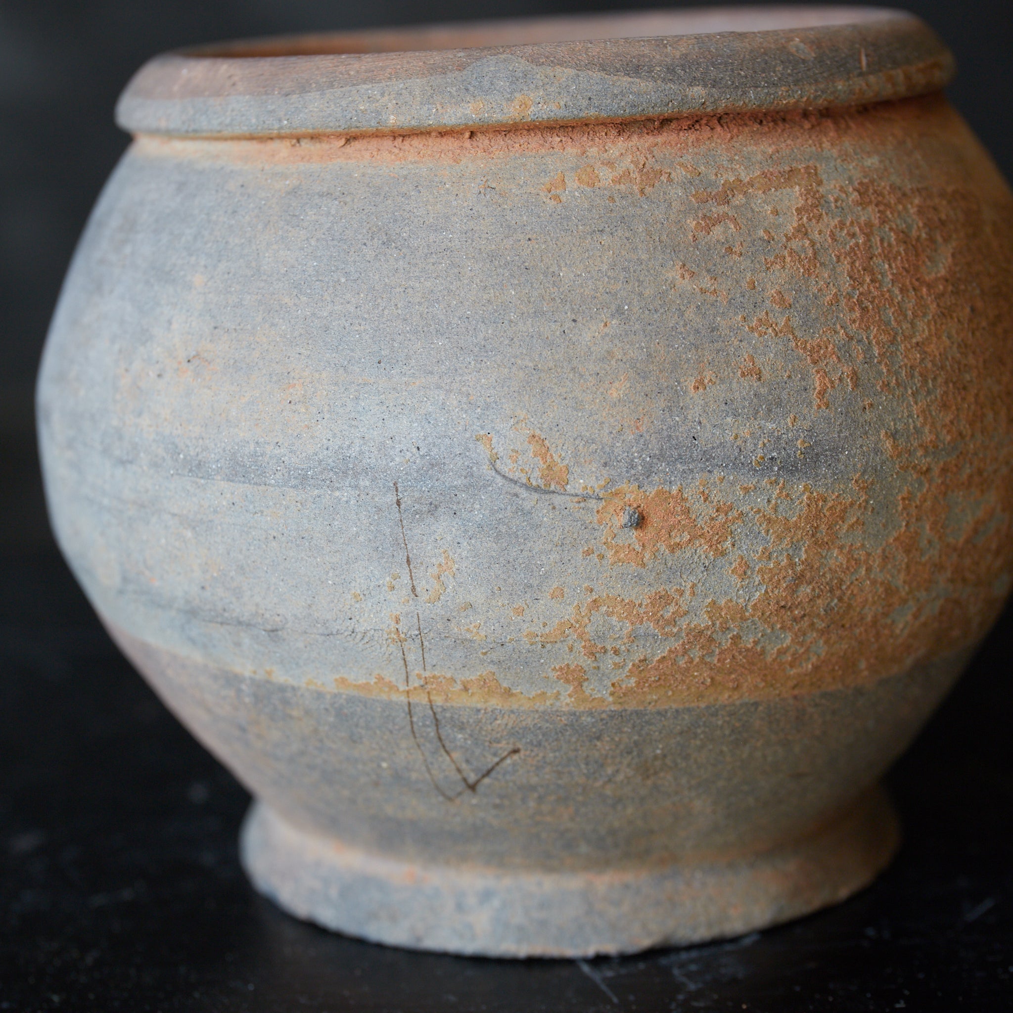 JARRA, horno Yuezhou, vidriado amarillo, Dinastía Tang(618–907 d. C.)