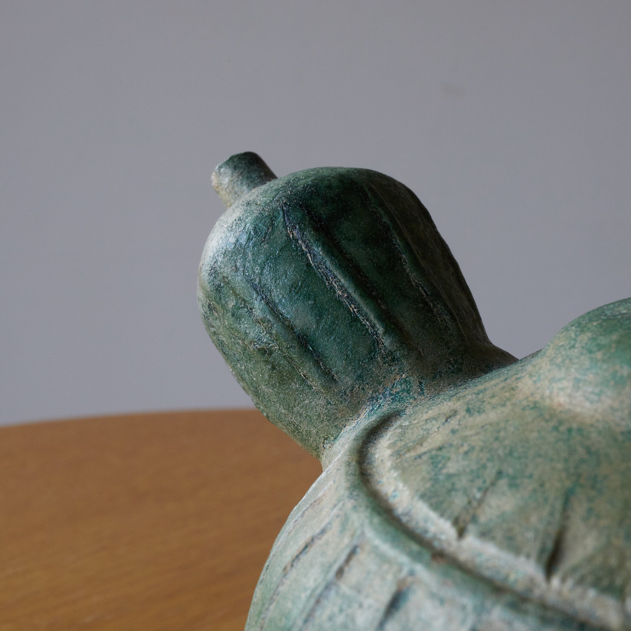 KENDI-KRUG, Grün glasiert, mit holzkiste, Ming-Dynastie(1368–1644 n. Chr.)