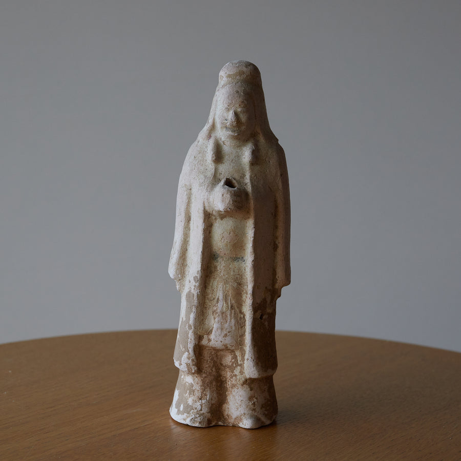 唐代 藁灰釉文人俑(618–907CE)