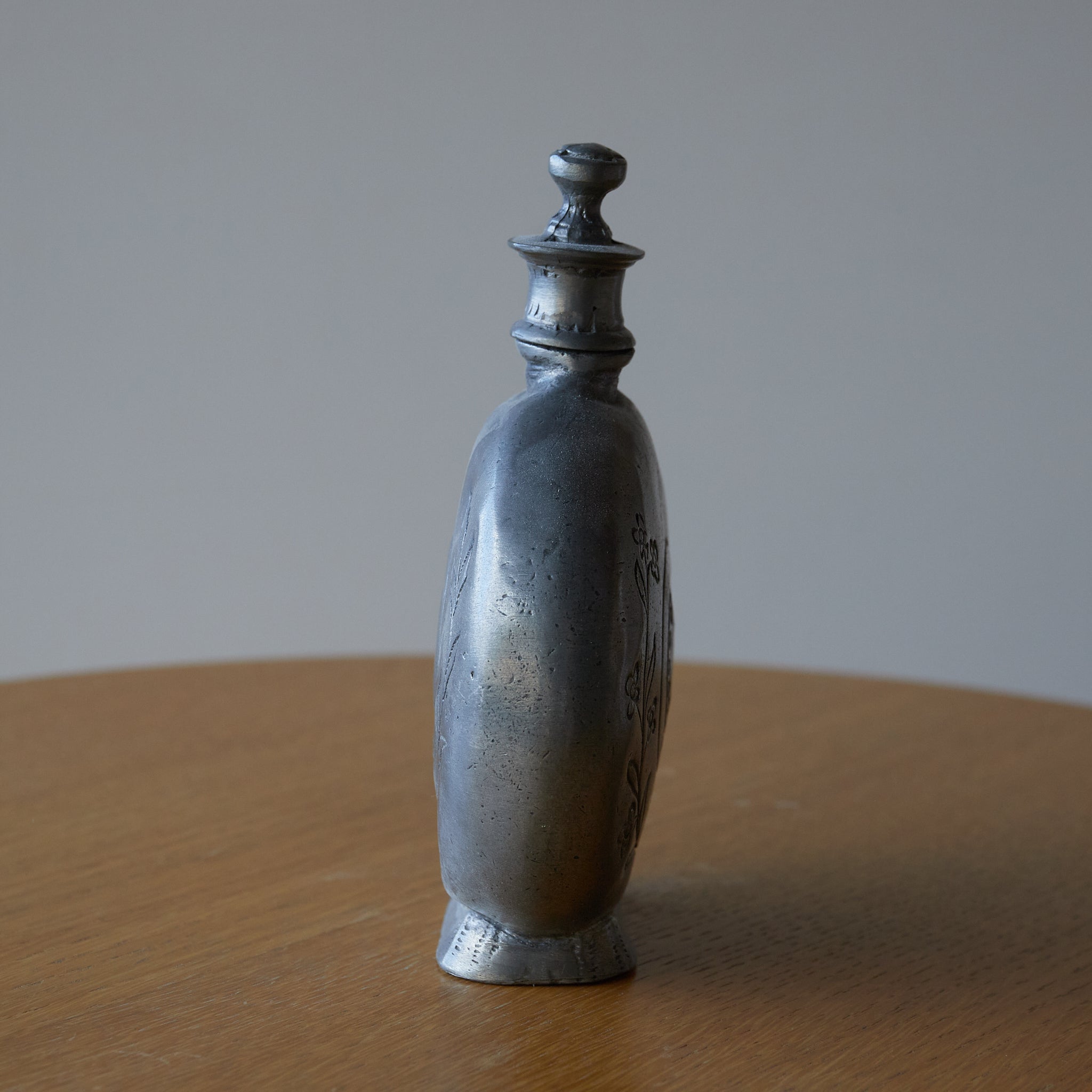 PEWTER FLASK, 19th century, Modern(19th–20th centuries)