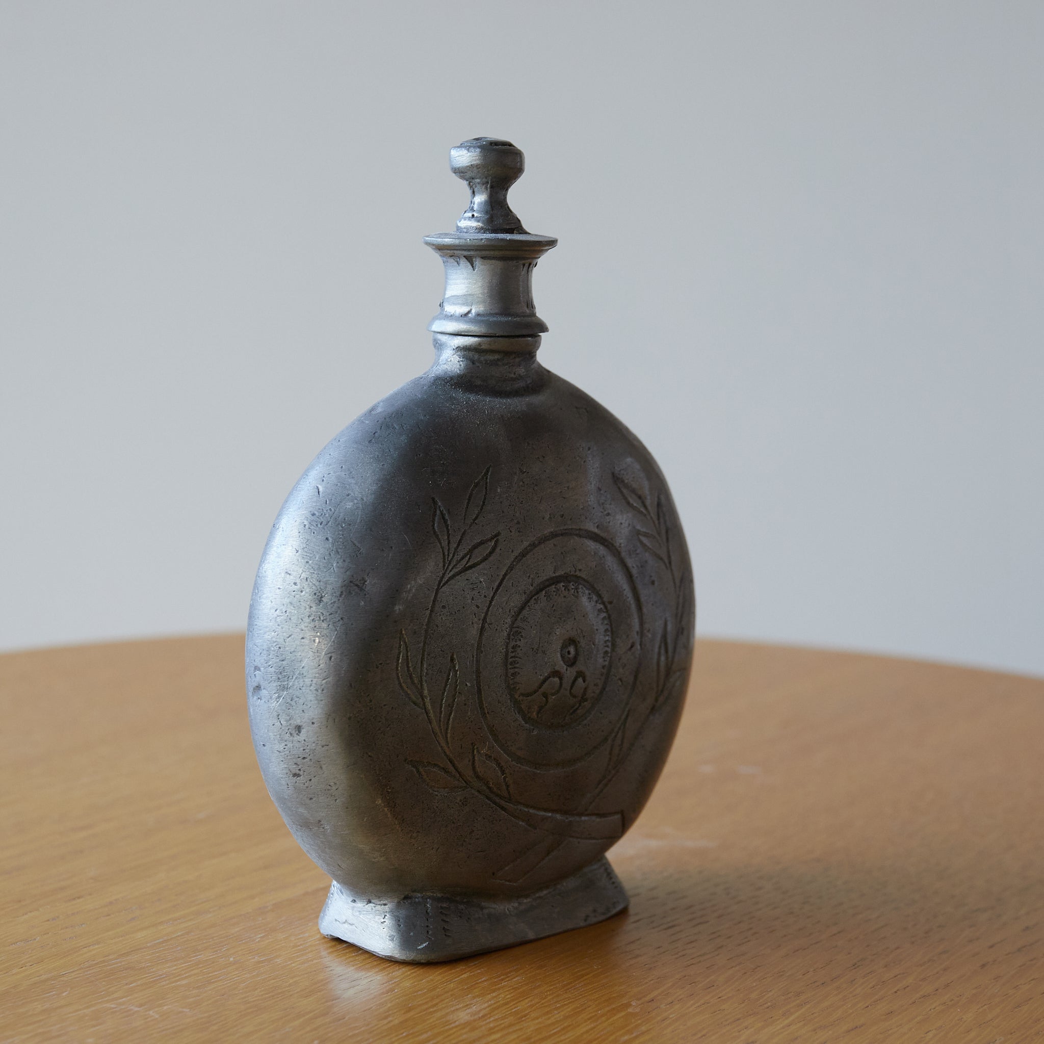 PEWTER FLASK, 19th century, Modern(19th–20th centuries)