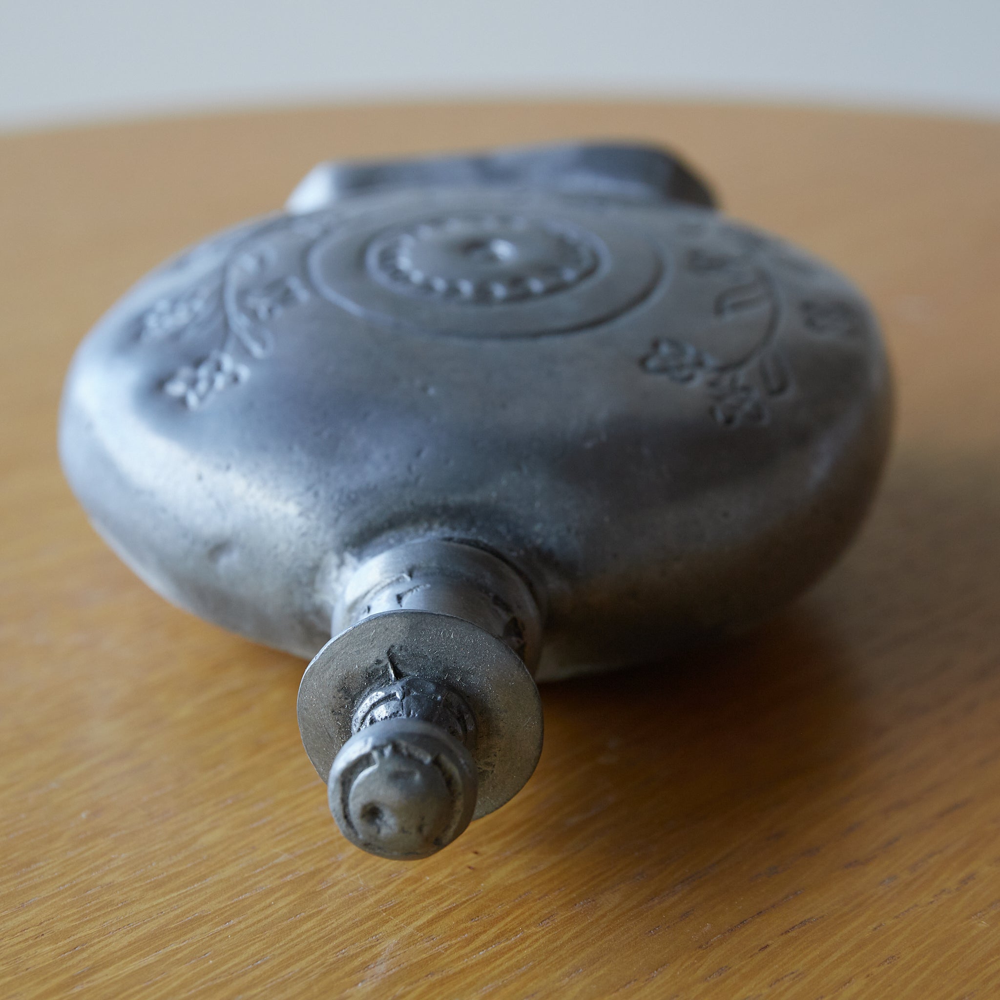 PEWTER FLASK, 19th century, Modern(19th–20th centuries)