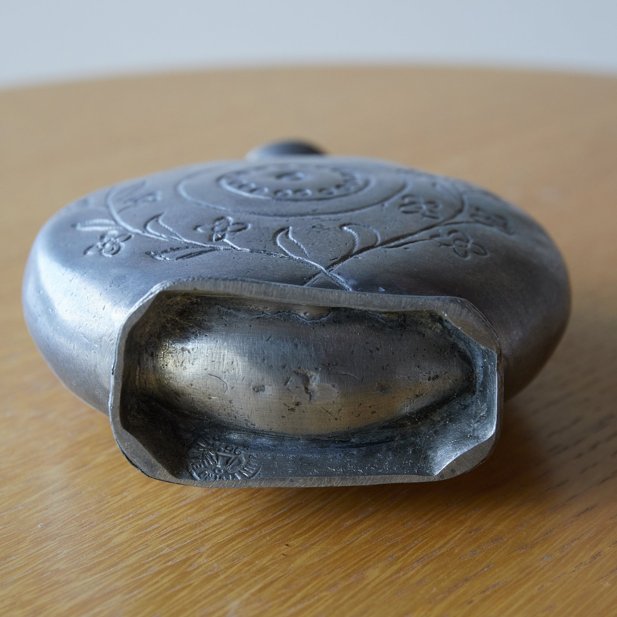 PEWTER FLASK, 19th century, Modern(19th–20th centuries)
