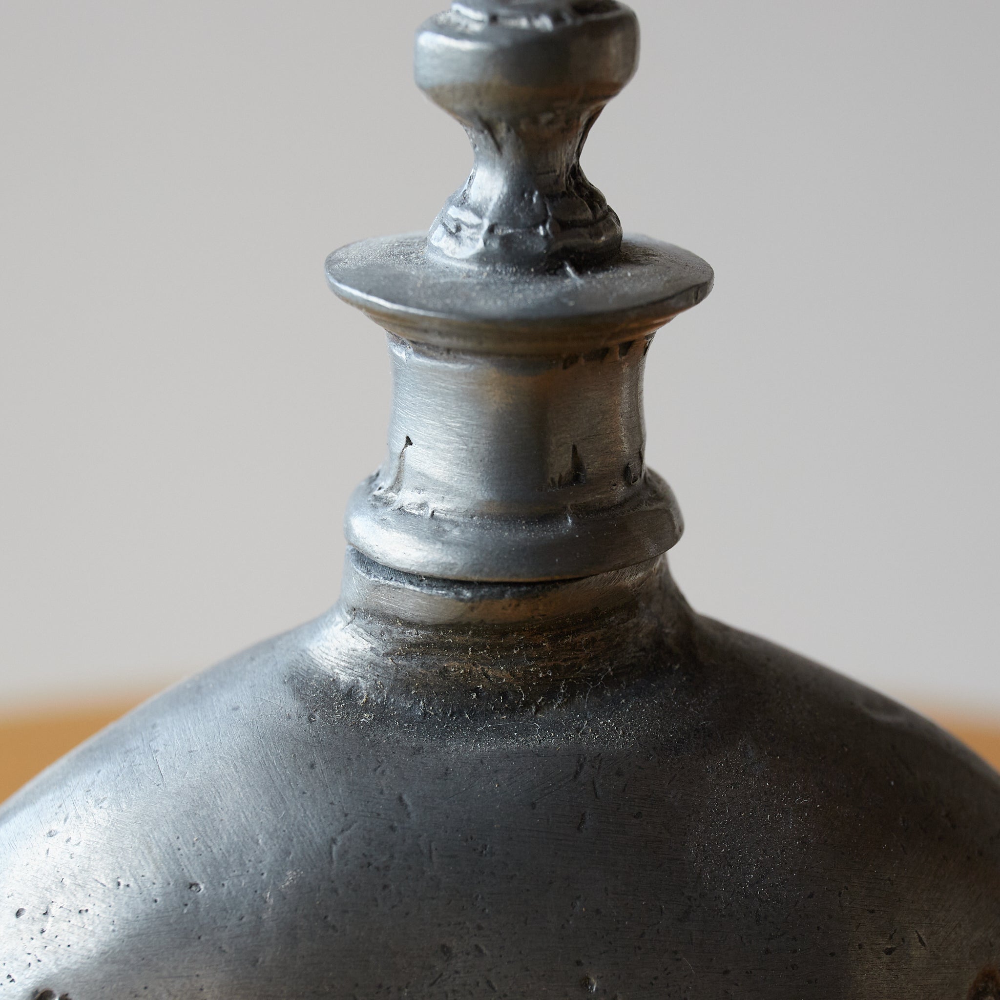 PEWTER FLASK, 19th century, Modern(19th–20th centuries)
