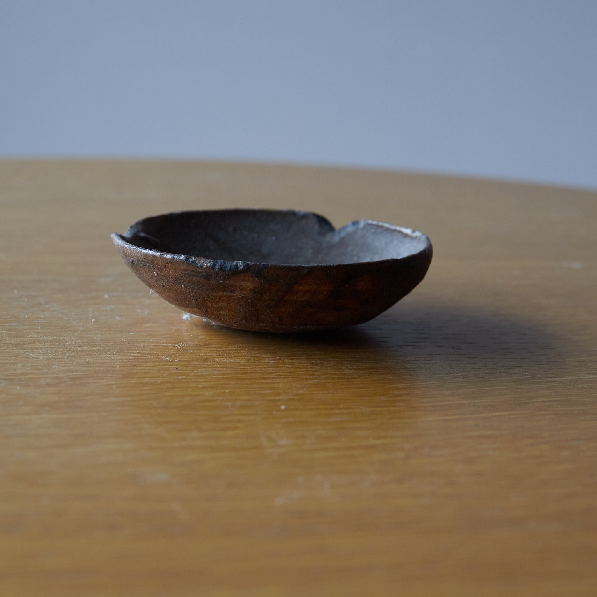 OIL DISH FOR LAMP, Seto, iron-glazed, Edo Period(1603–1867CE)