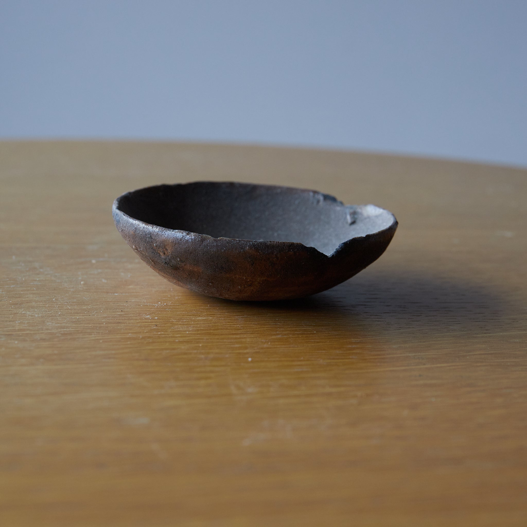 OIL DISH FOR LAMP, Seto, iron-glazed, Edo Period(1603–1867CE)
