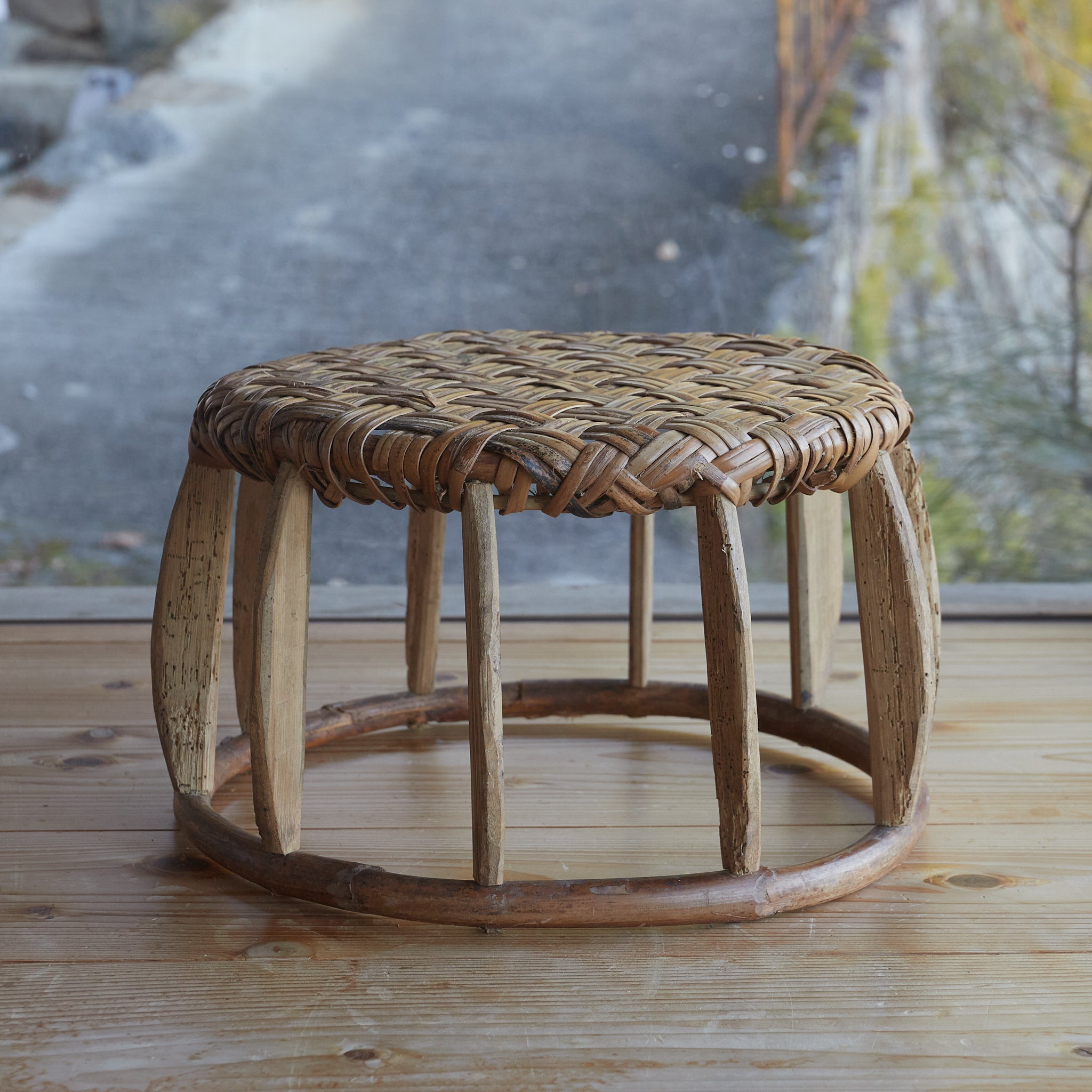 BAMBOO-WOVEN LOW STOOL, Yao, a3, Early Modern Period(16th–19th centuries)