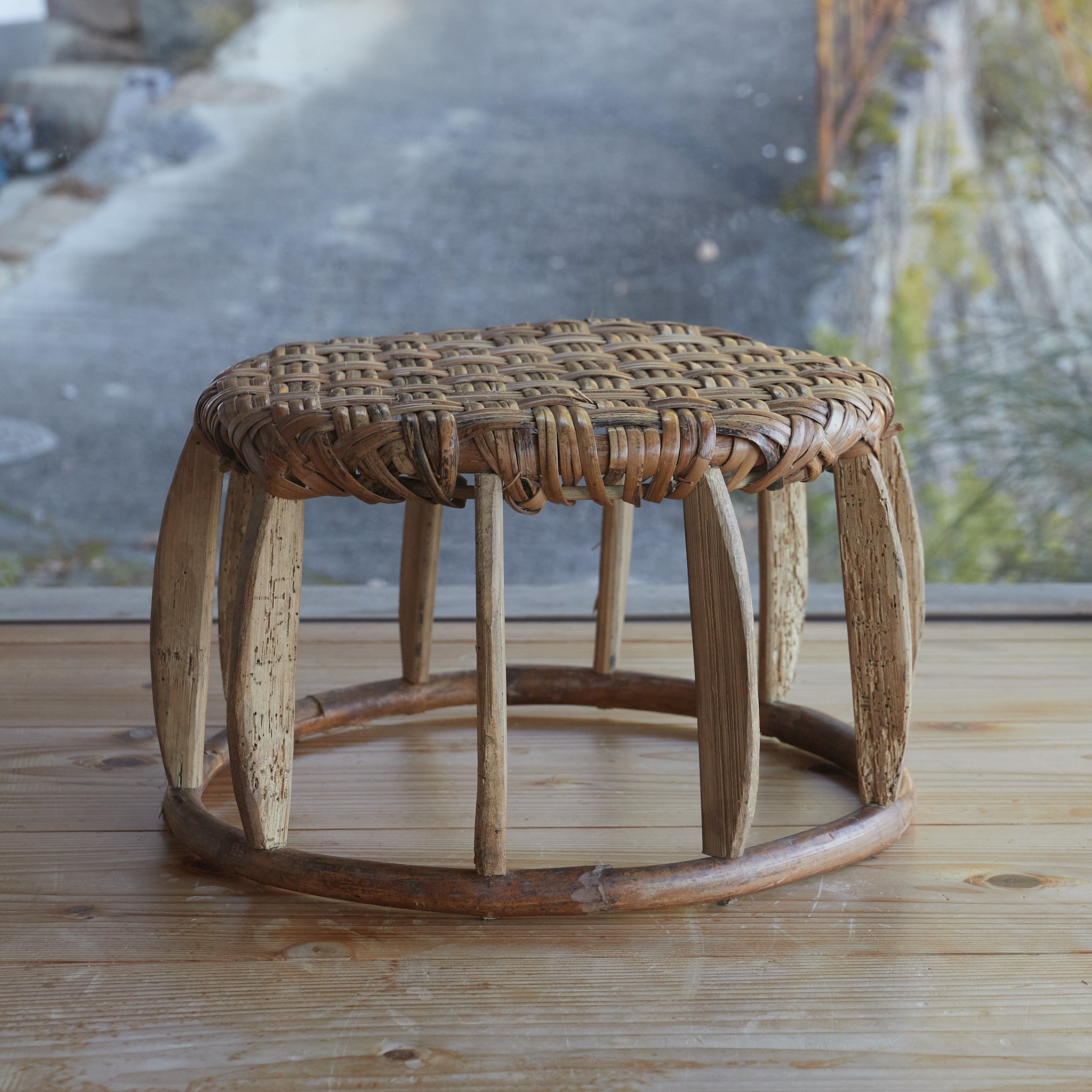 BAMBOO-WOVEN LOW STOOL, Yao, a3, Early Modern Period(16th–19th centuries)