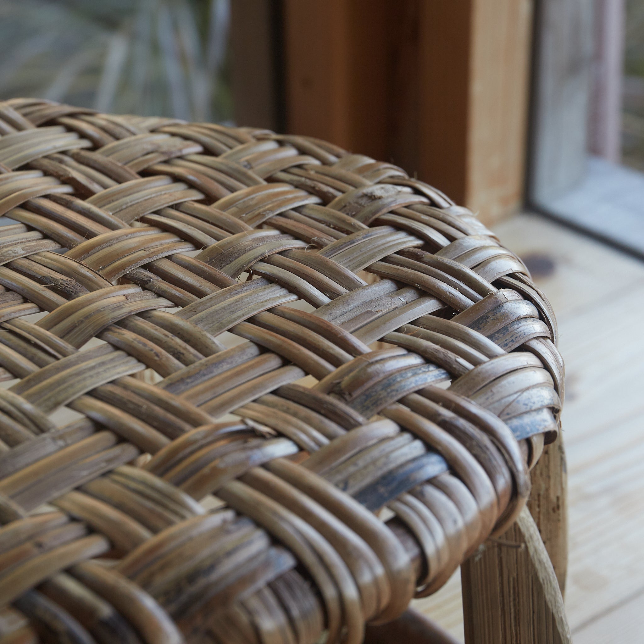 BAMBOO-WOVEN LOW STOOL, Yao, a3, Early Modern Period(16th–19th centuries)