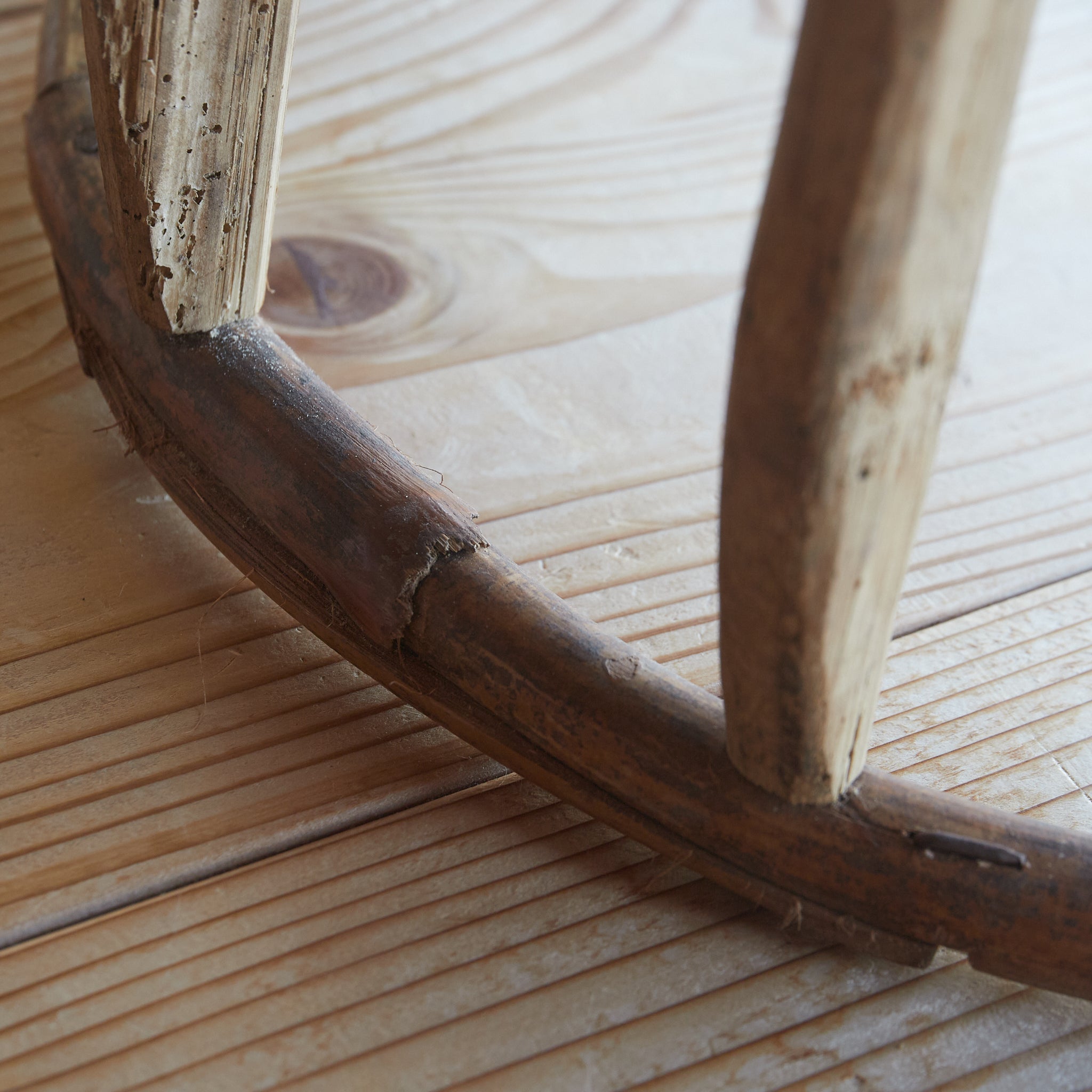 BAMBOO-WOVEN LOW STOOL, Yao, a3, Early Modern Period(16th–19th centuries)