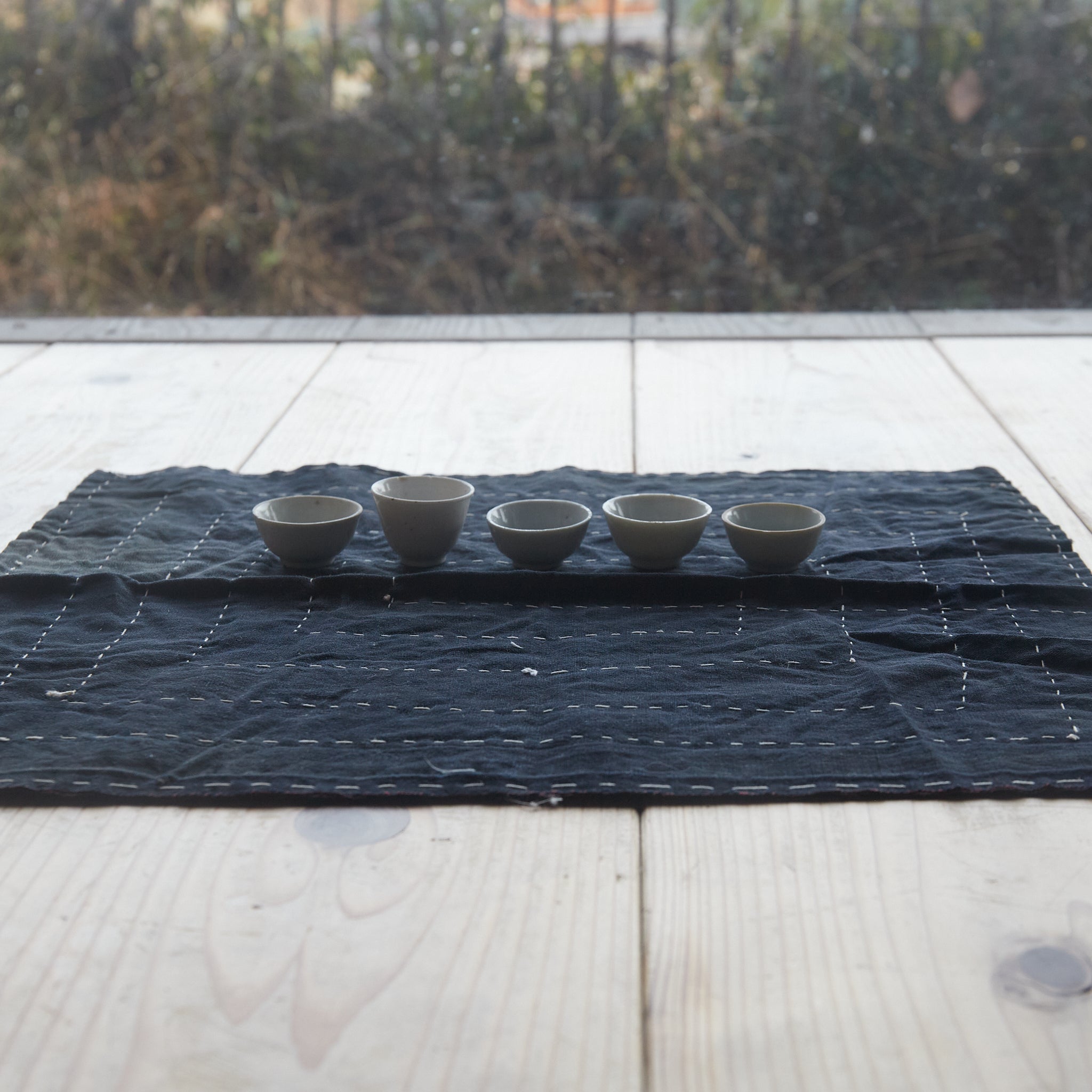 PAÑO DE TÉ PARA VIAJE VIEJO, b1, Período Meiji–Taisho(1868–1926 d. C.)