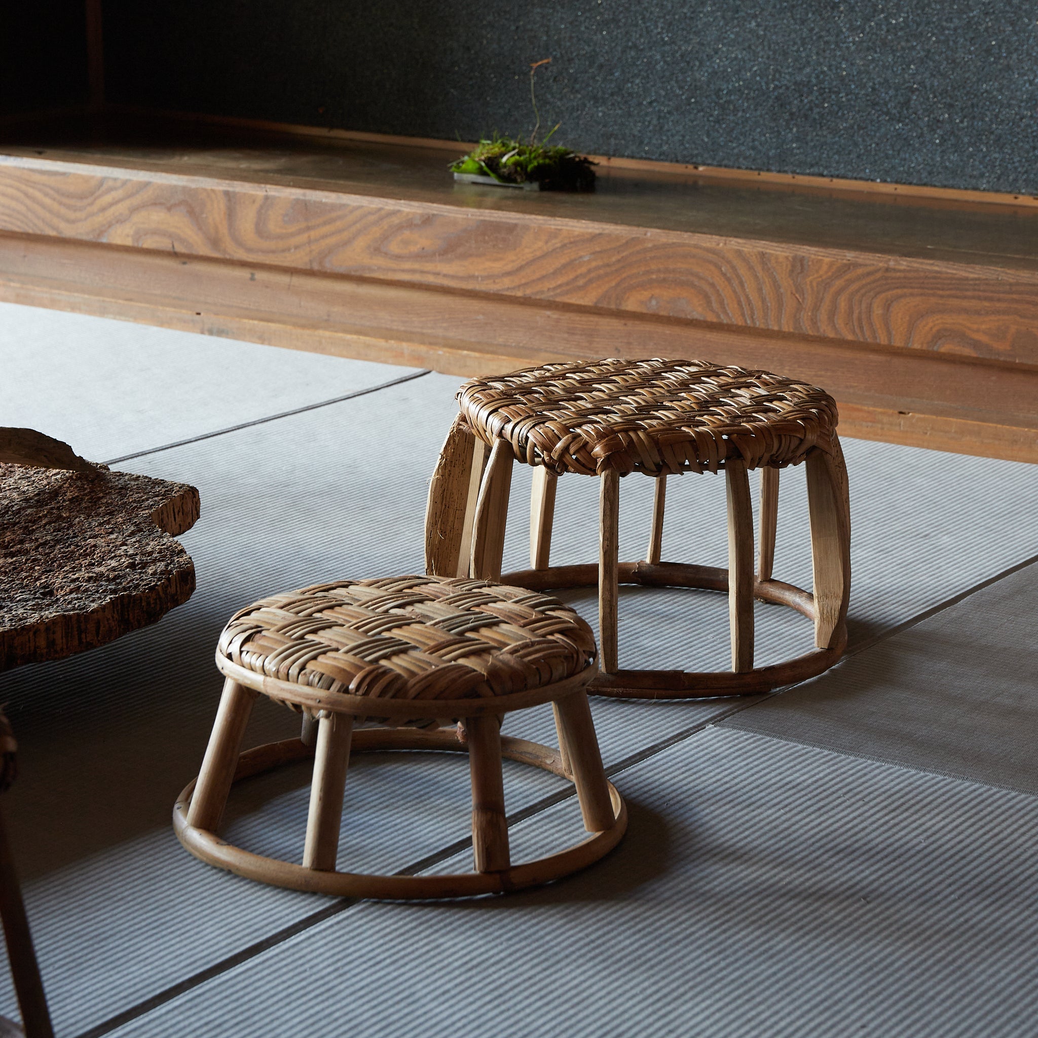 BAMBOO-WOVEN LOW STOOL, Yao, a3, Early Modern Period(16th–19th centuries)