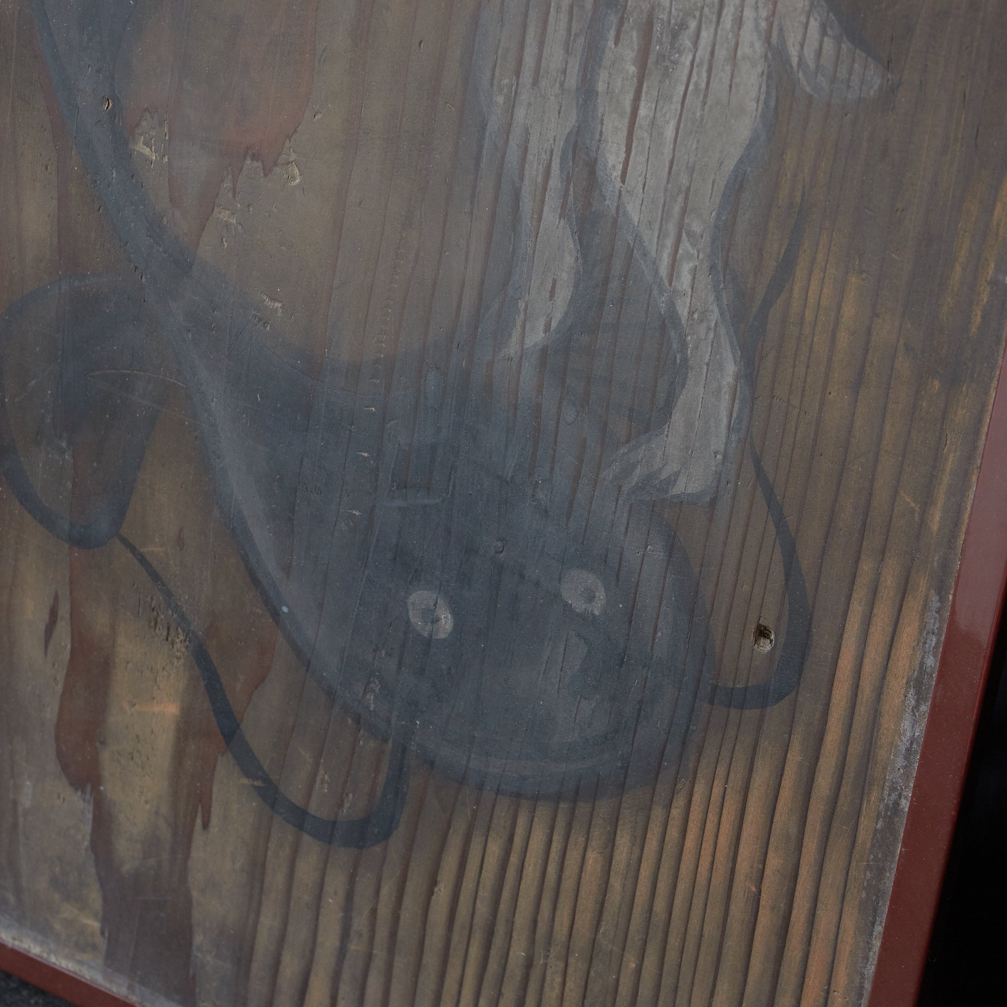 , Ōtsu-e, con pintura de mono, Período Edo(1603–1867 d. C.)