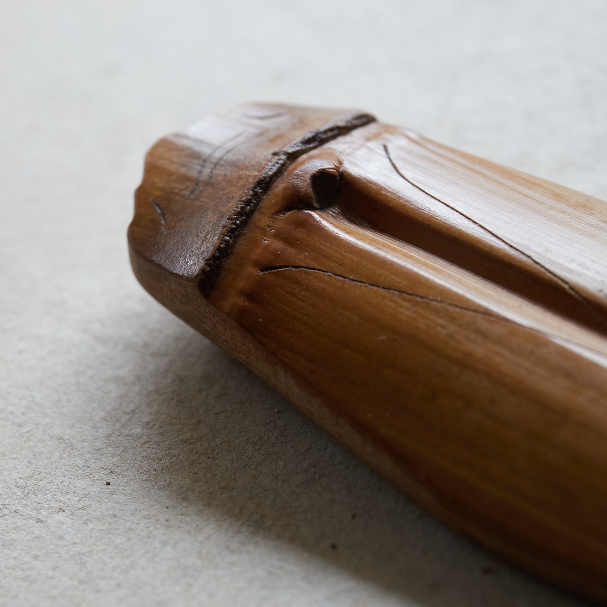 CICADA-SHAPED BAMBOO TEA SCOOP, Meiji Period(1868–1912CE)