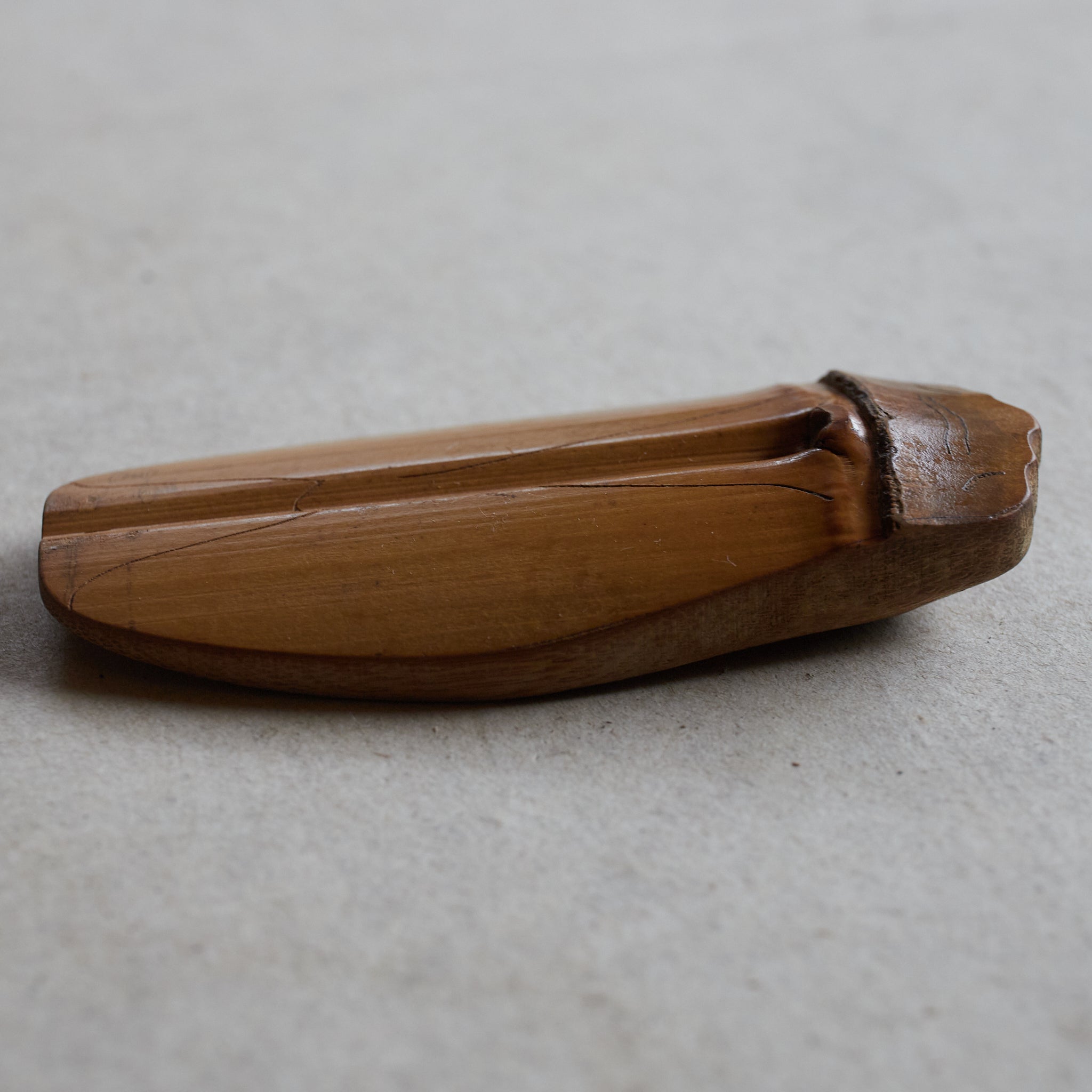 CICADA-SHAPED BAMBOO TEA SCOOP, Meiji Period(1868–1912CE)