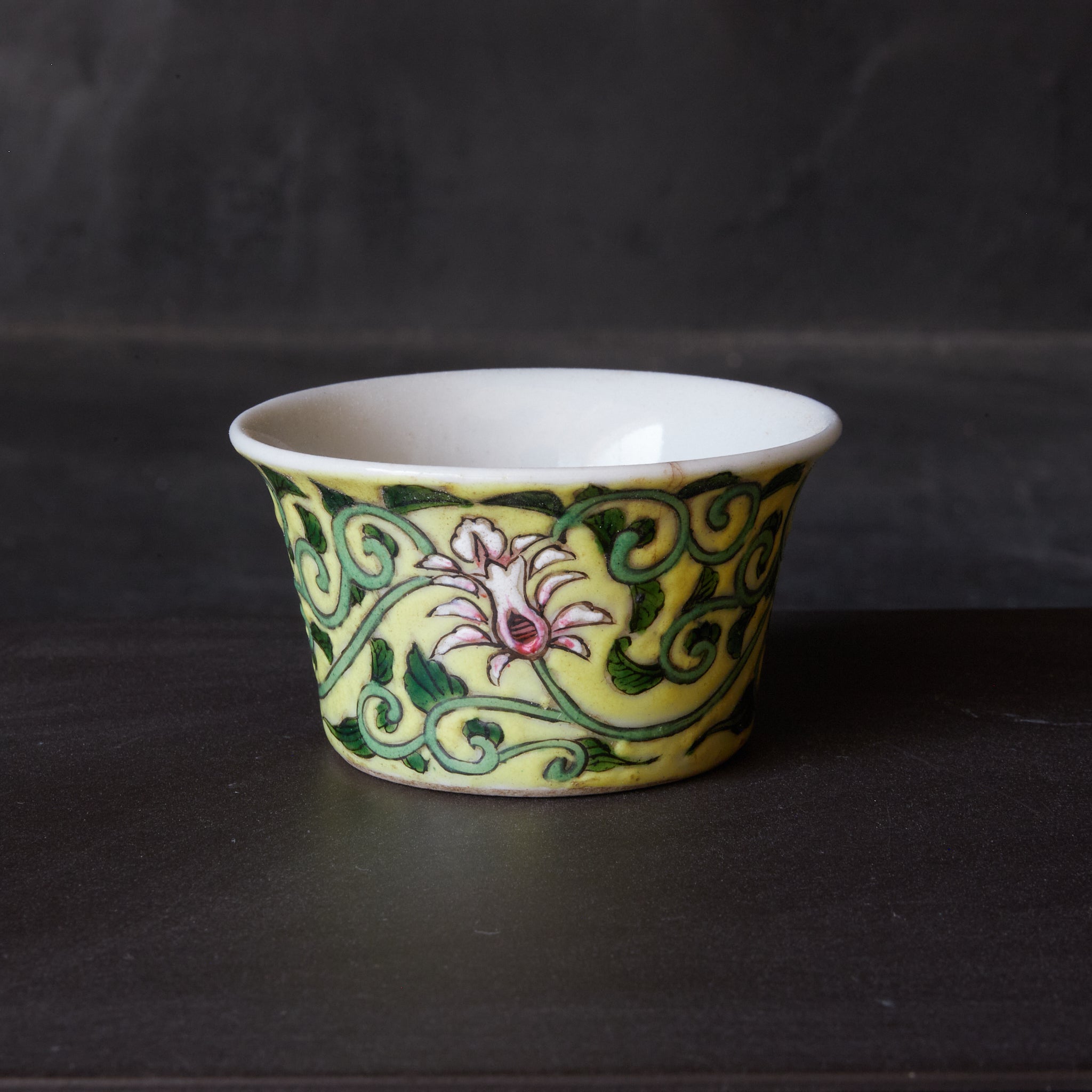CUP, With Famille Rose floral and plant design, Qing Dynasty(1616–1911CE)