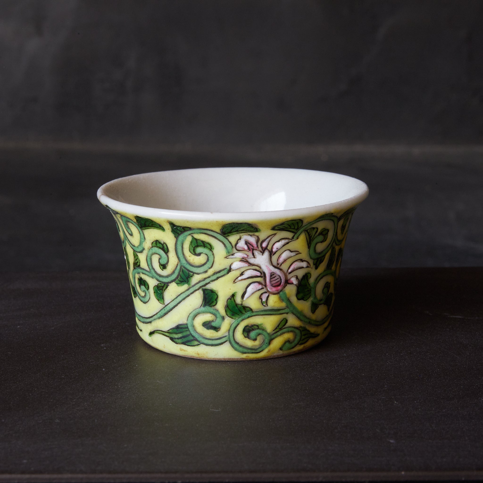 CUP, With Famille Rose floral and plant design, Qing Dynasty(1616–1911CE)