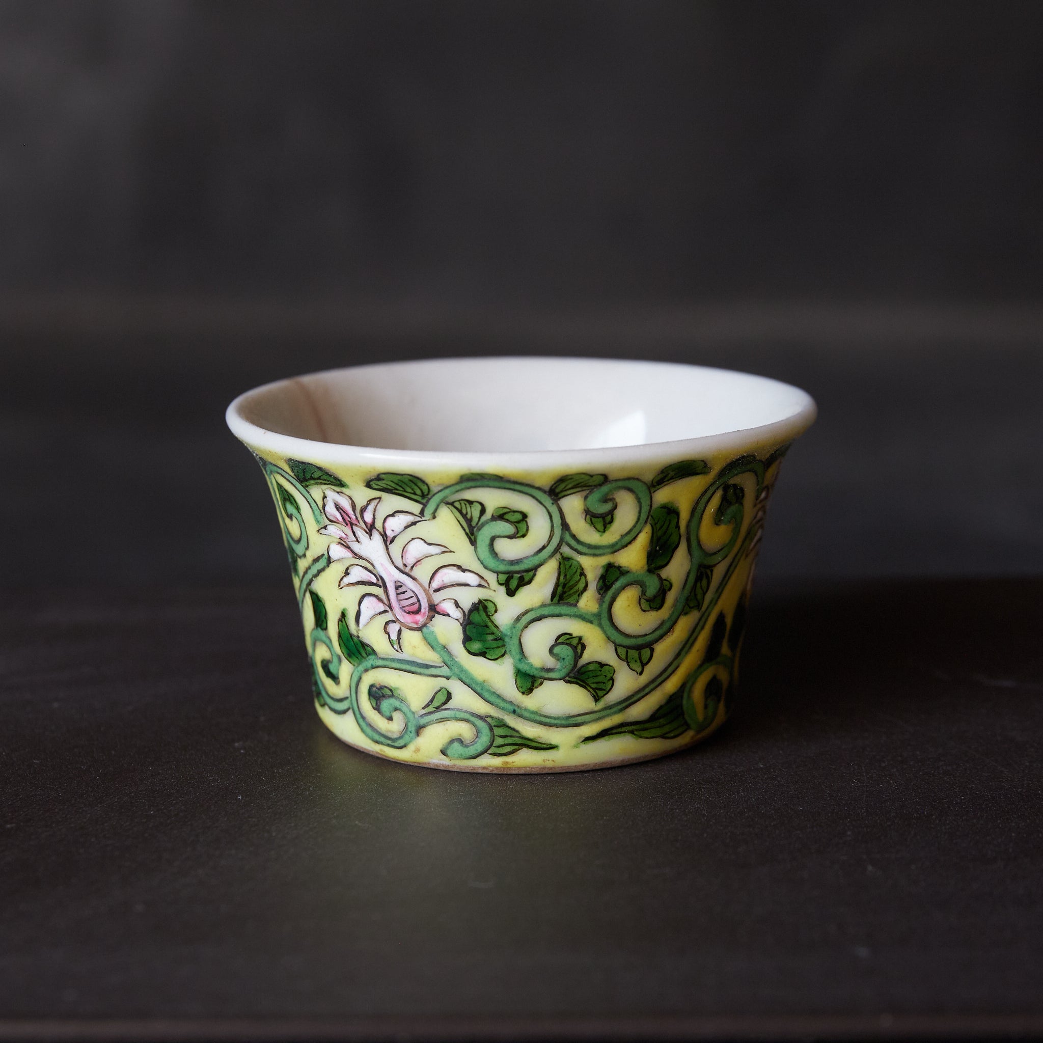 CUP, With Famille Rose floral and plant design, Qing Dynasty(1616–1911CE)