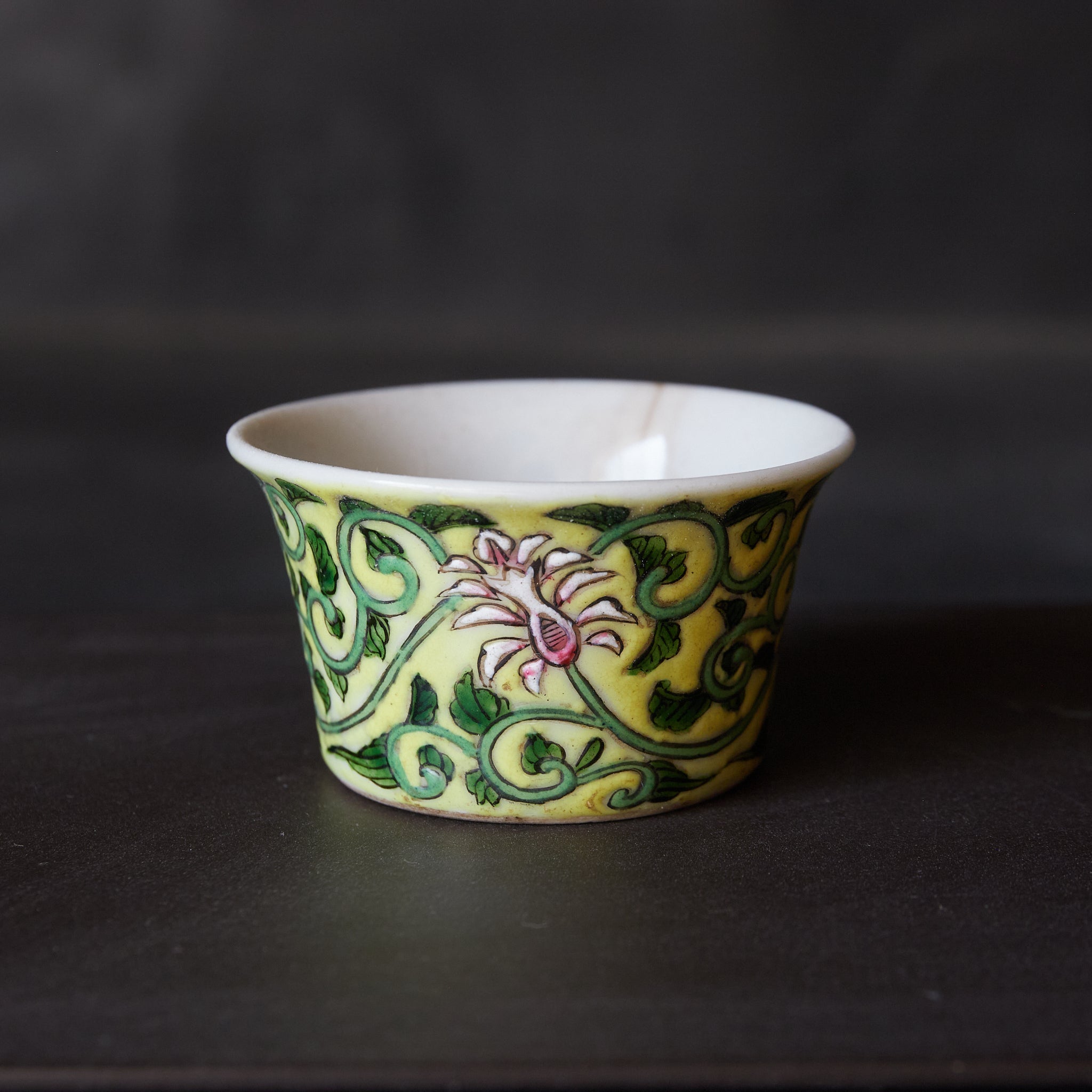 CUP, With Famille Rose floral and plant design, Qing Dynasty(1616–1911CE)
