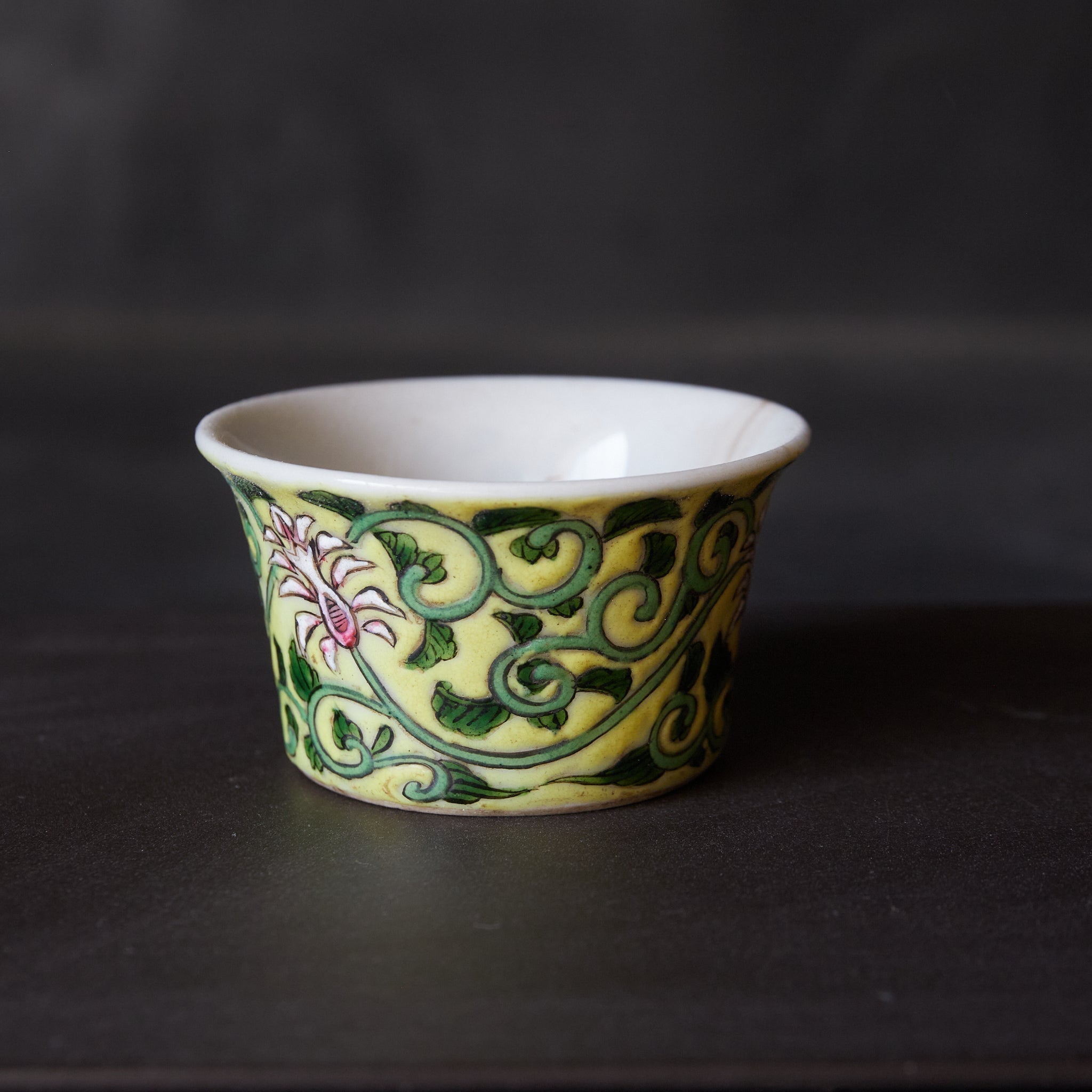 CUP, With Famille Rose floral and plant design, Qing Dynasty(1616–1911CE)