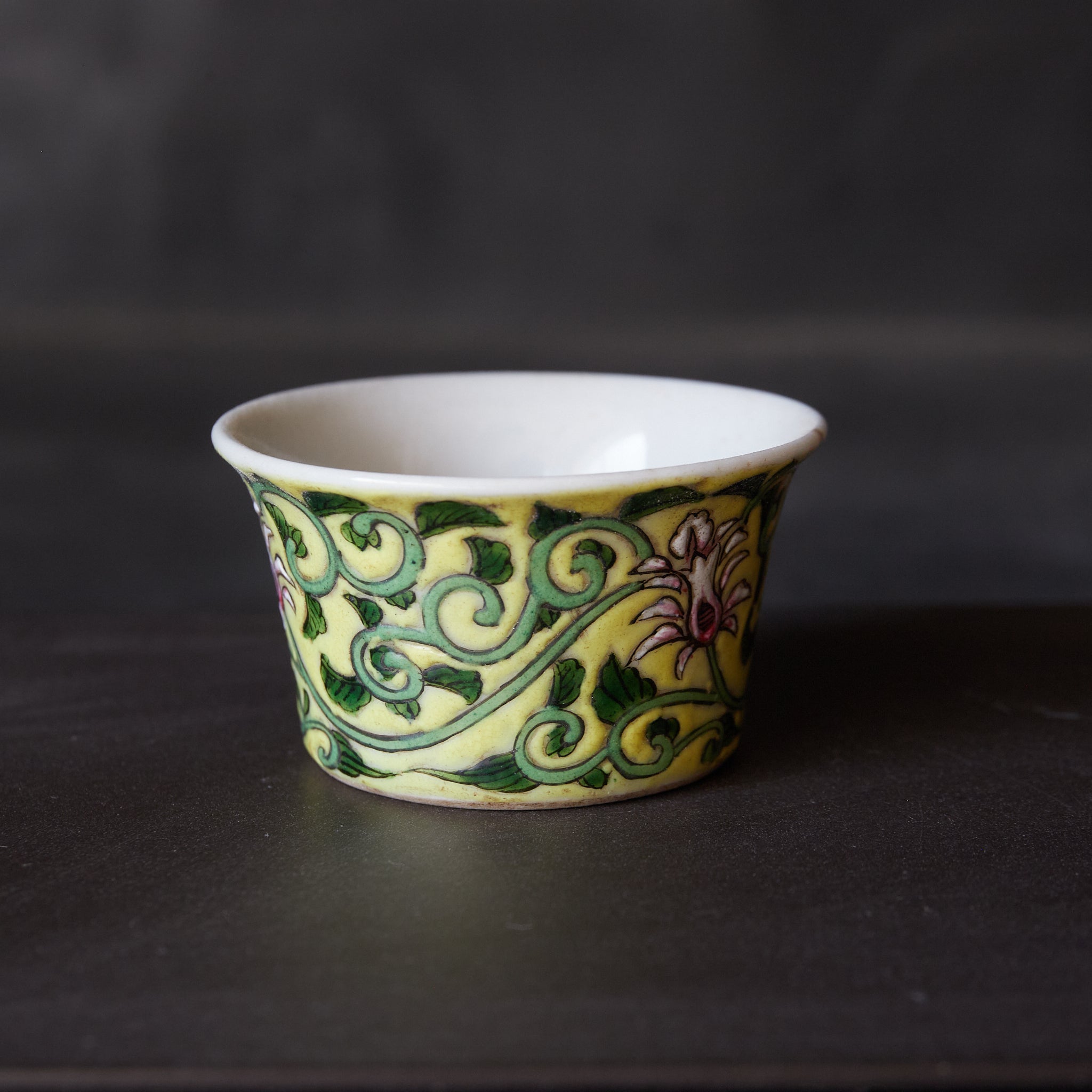 CUP, With Famille Rose floral and plant design, Qing Dynasty(1616–1911CE)
