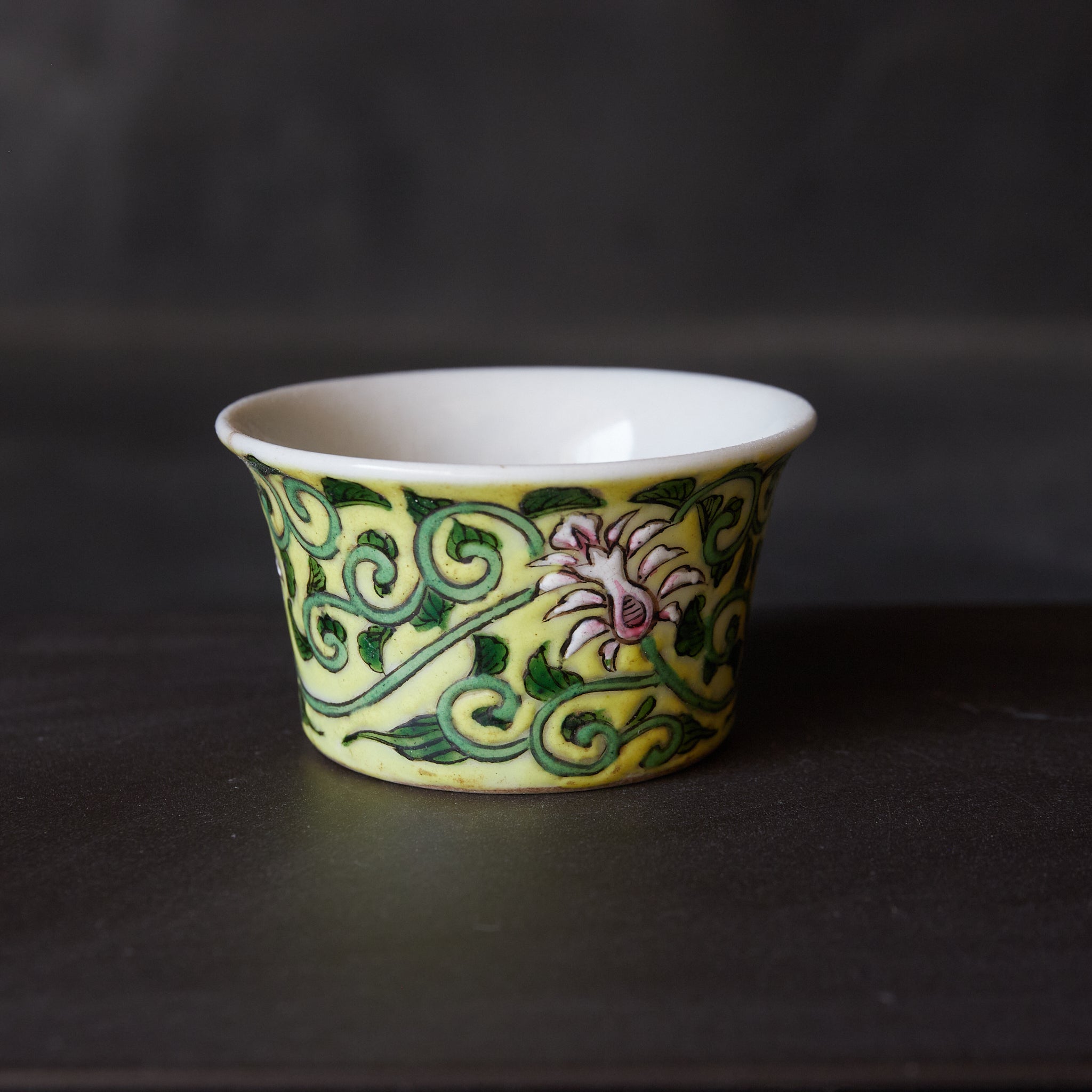 CUP, With Famille Rose floral and plant design, Qing Dynasty(1616–1911CE)