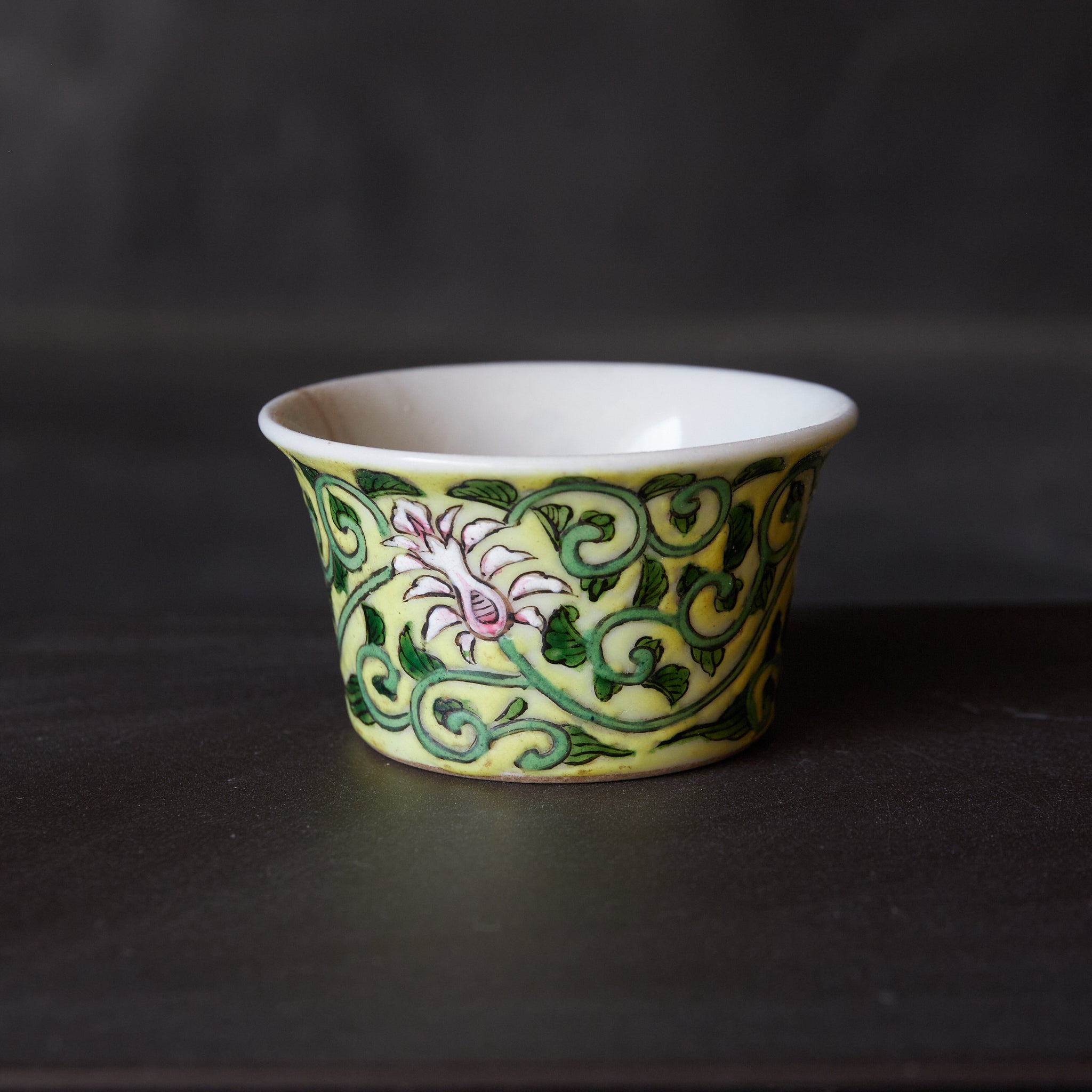 CUP, With Famille Rose floral and plant design, Qing Dynasty(1616–1911CE)
