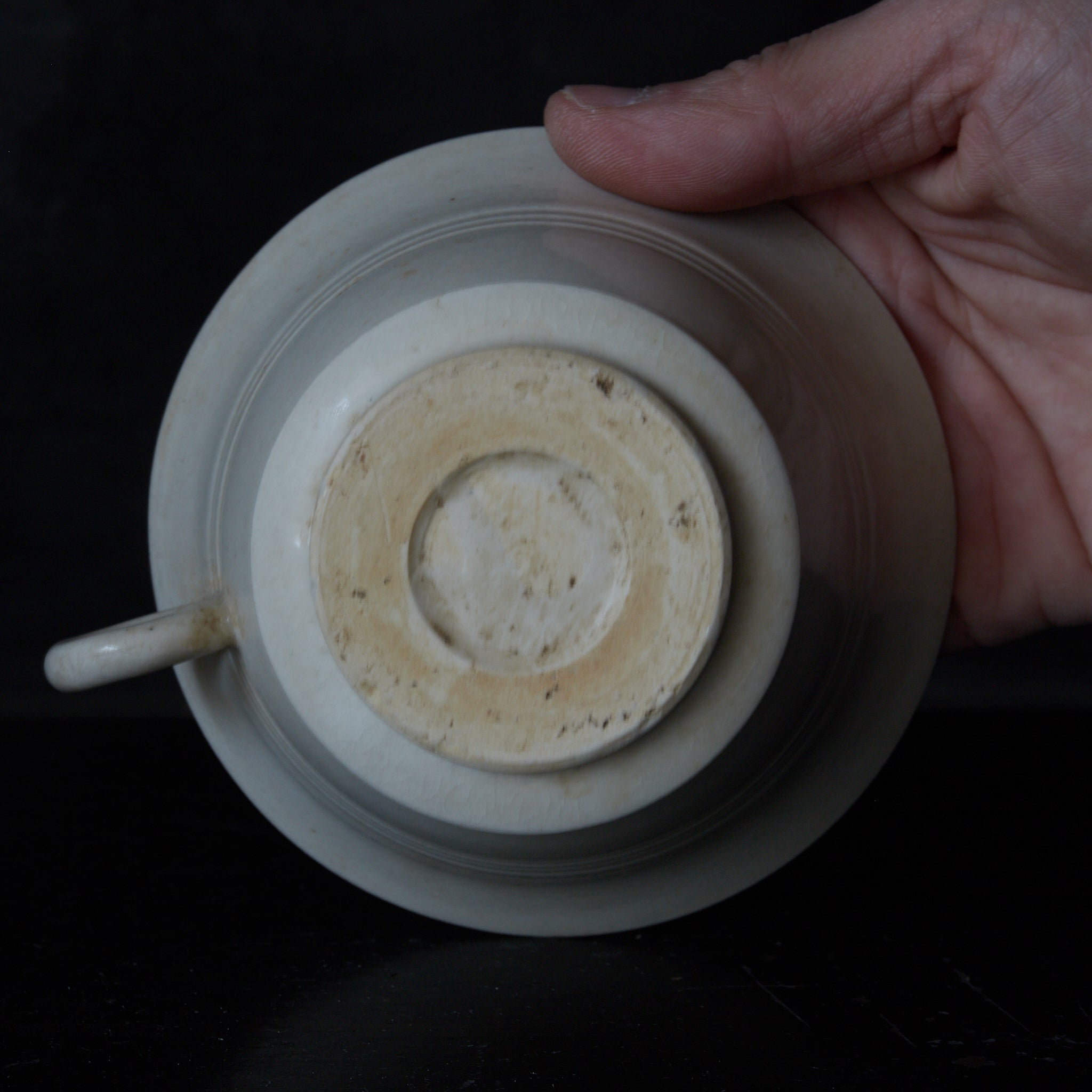 BOWL, Xingzhou kiln, white porcelain with single handle, Tang Dynasty(618-907CE)