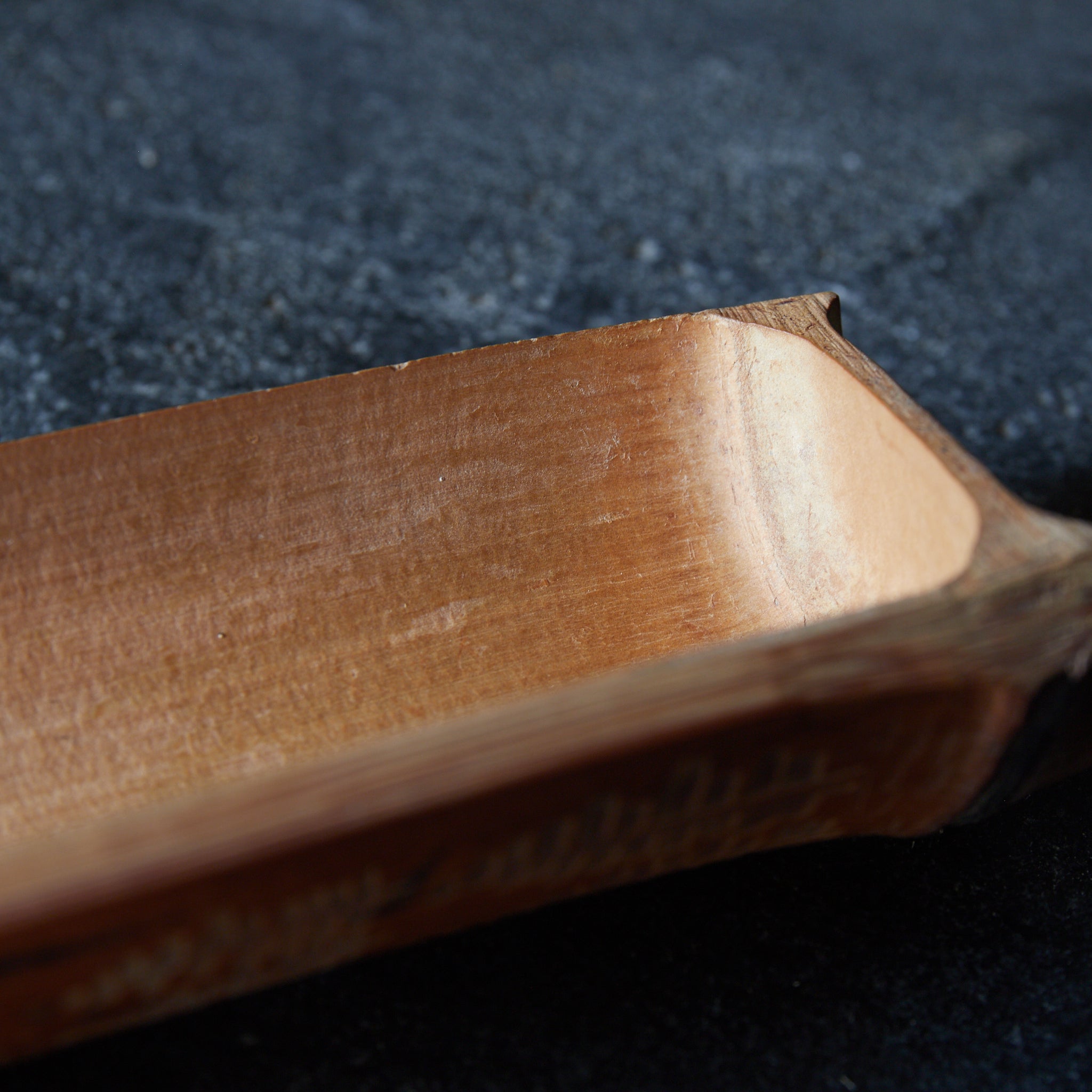 BAMBOO TEA SCOOP, Carved with landscape design, Meiji Period(1868–1912CE)