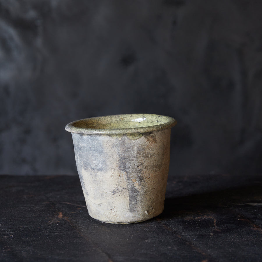オランダアンティーク 色付デルフト 小壺(近世:16–19世紀)