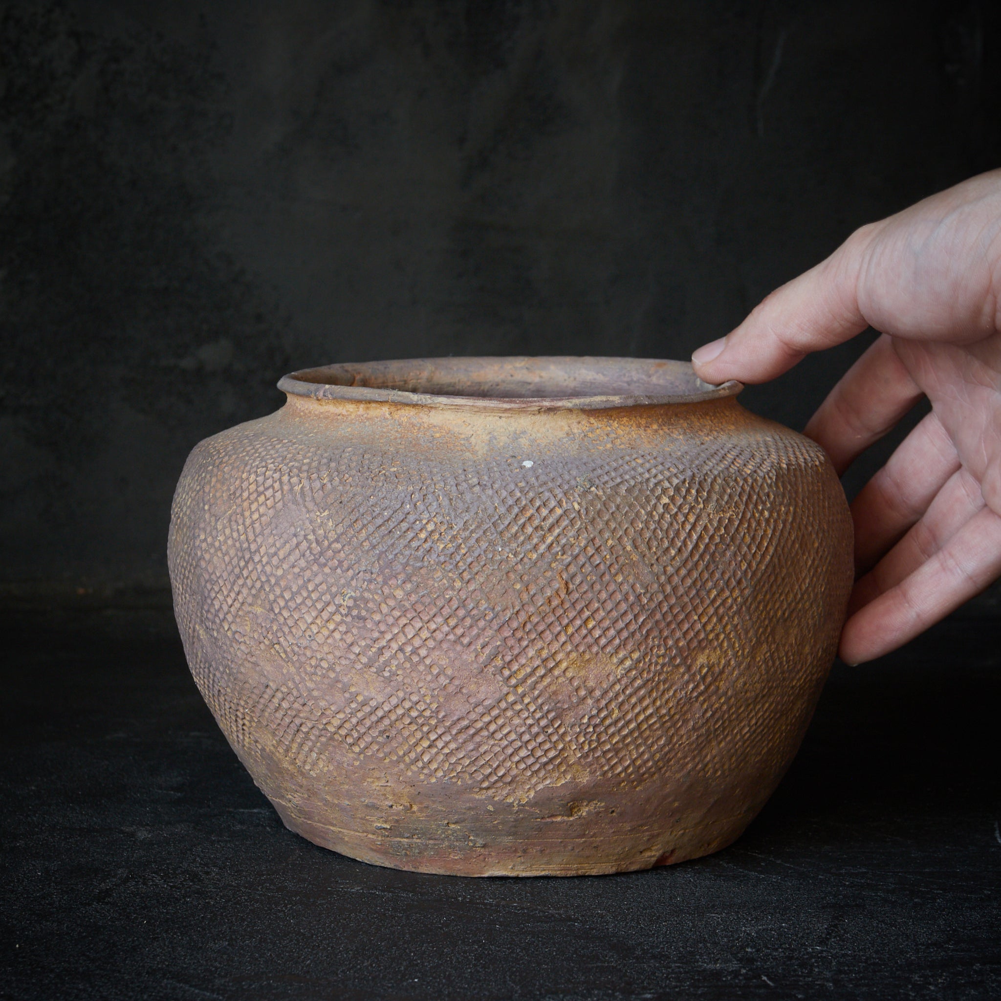 POT MET STEMPELDECOR, Lente en Strijdende Staten(770–221 v.Chr.)