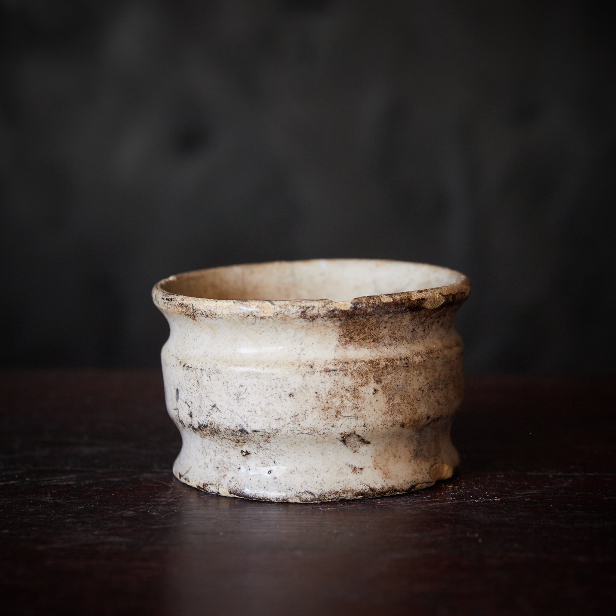 SMALL JAR, Delftware, white-glazed, Dutch Antique, Early Modern Period(16th–19th centuries)