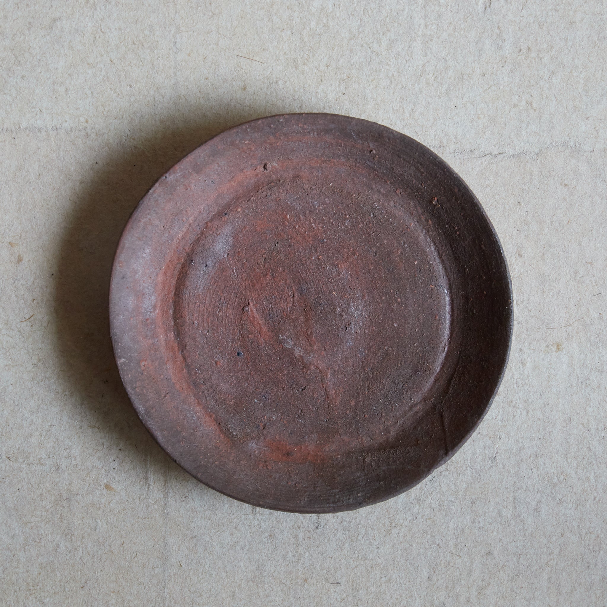 ASSIETTE À DESSERT, Bizen, ensemble de 5, Période Meiji–Taisho(1868–1926 apr. J.-C.)