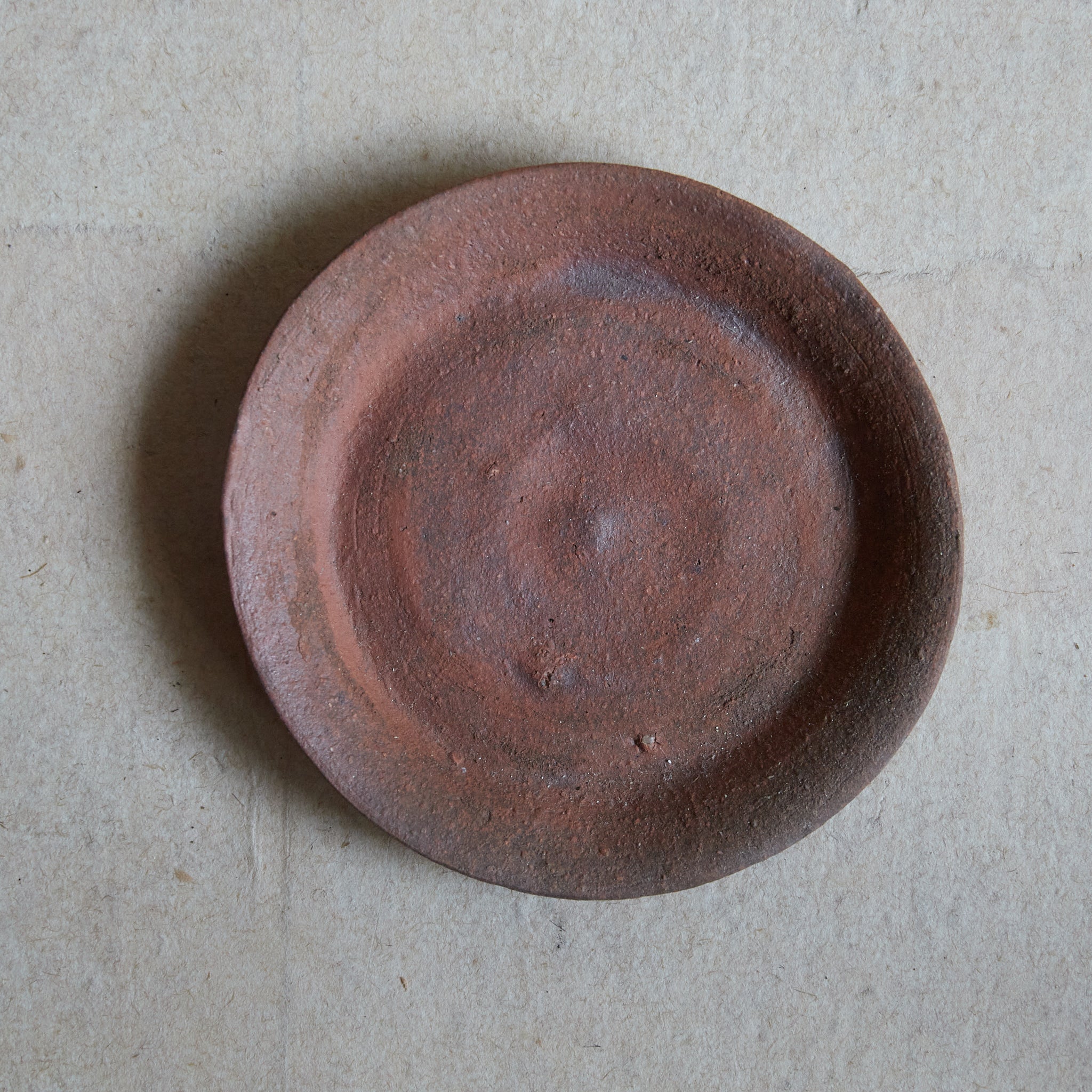ASSIETTE À DESSERT, Bizen, ensemble de 5, Période Meiji–Taisho(1868–1926 apr. J.-C.)